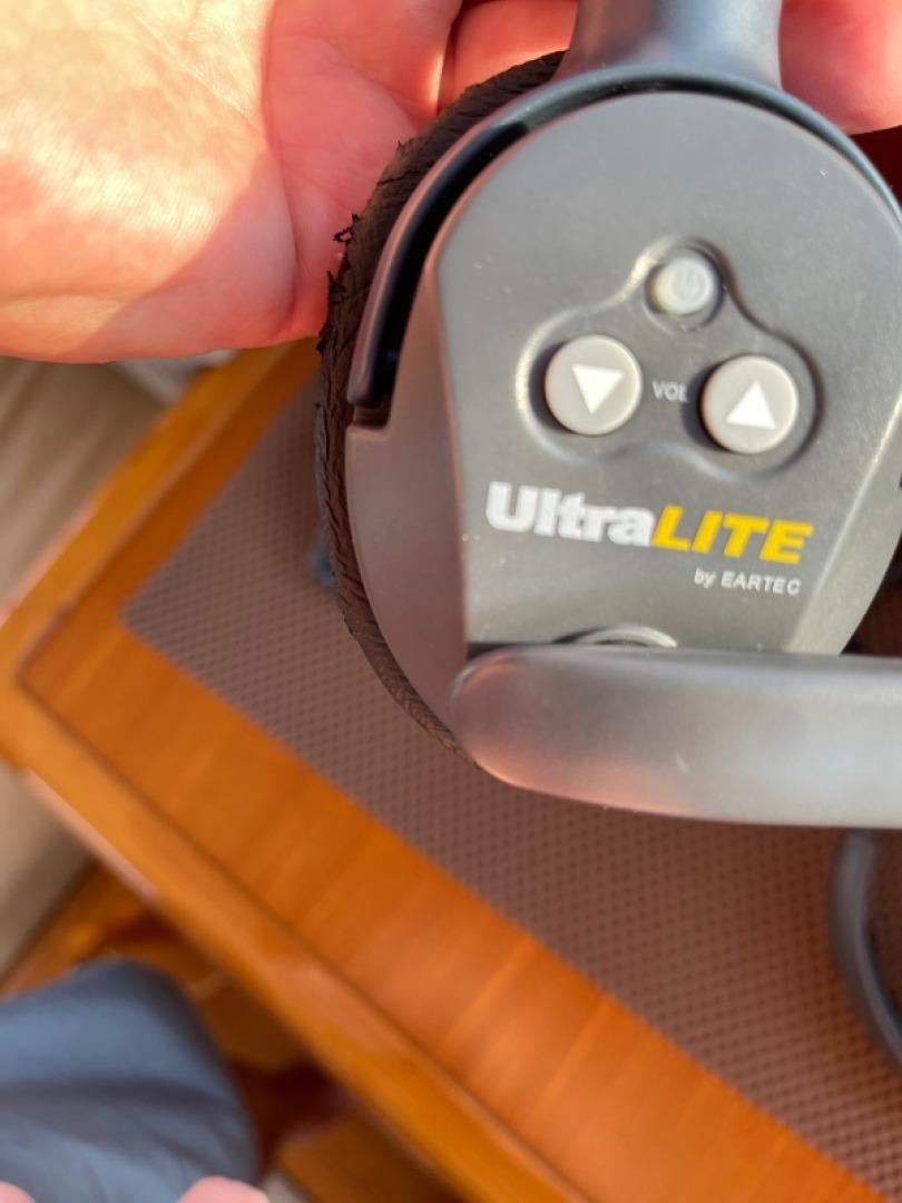 a person holding a metal object aboard SUNDAY MORNING Yacht for Sale