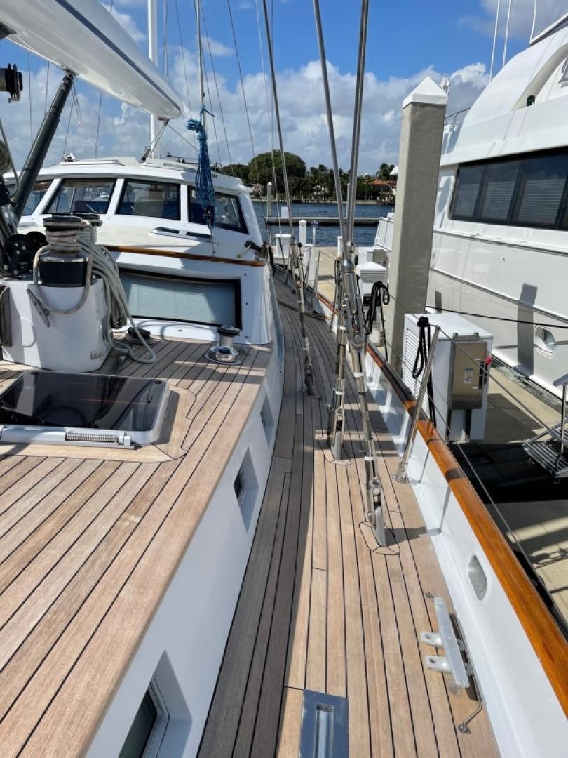 a boat on a deck aboard SUNDAY MORNING Yacht for Sale