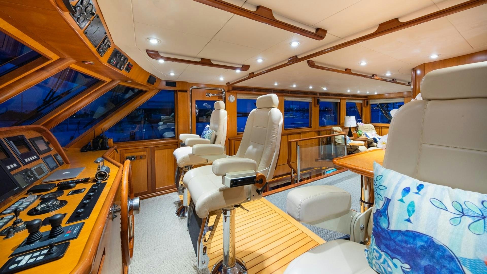 inside of a vehicle aboard MAGICAL DAYS Yacht for Sale