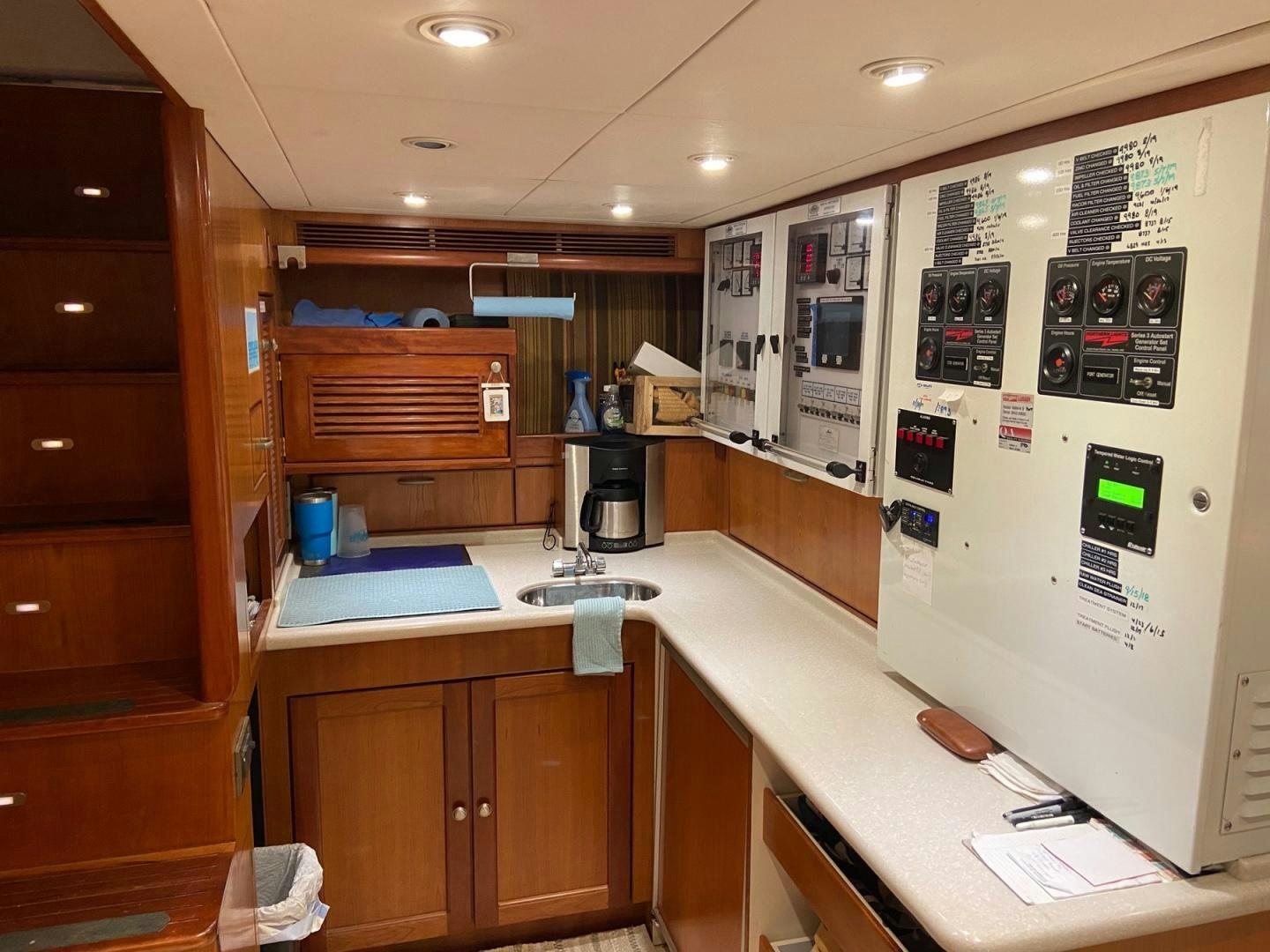 a computer on a desk aboard MAGICAL DAYS Yacht for Sale