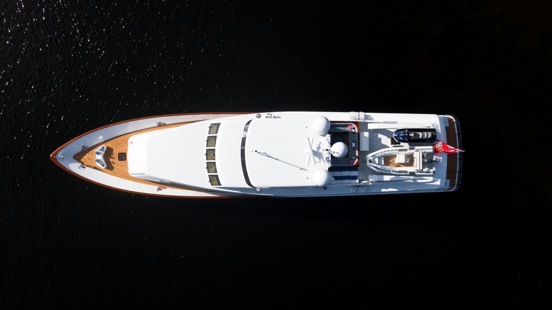 a silver and gold object aboard PATRIOT Yacht for Sale