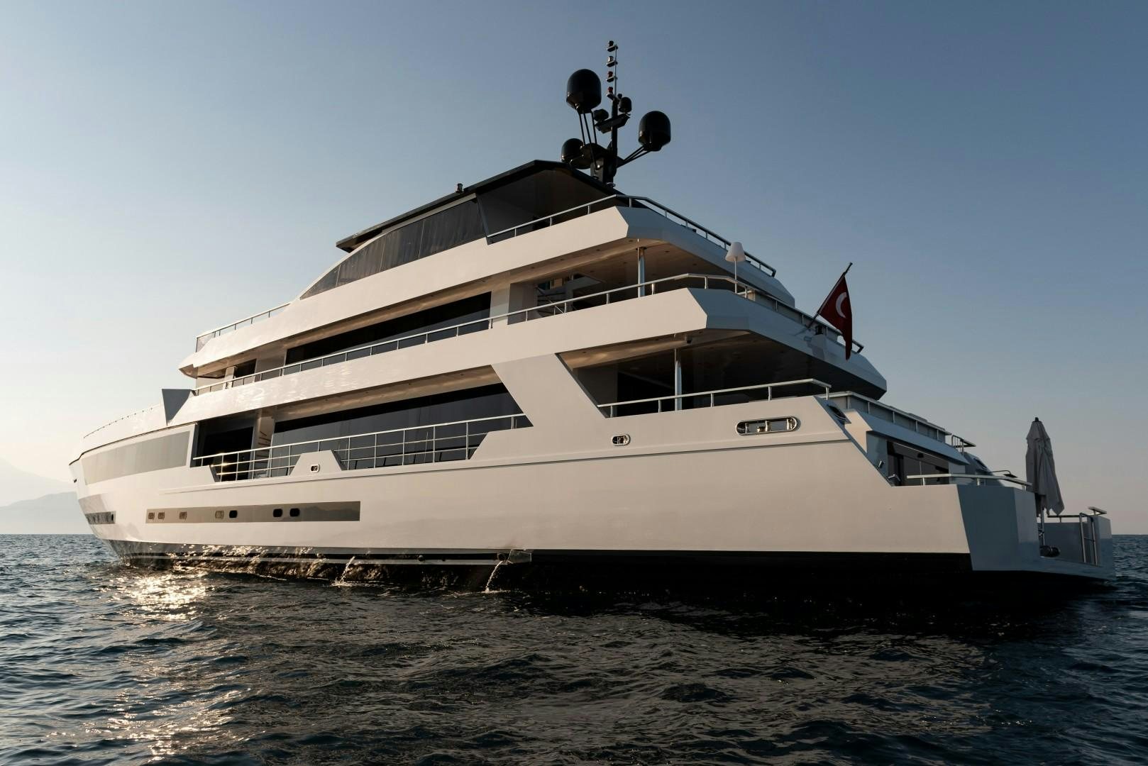 a large white yacht aboard OCEAN BREEZE Yacht for Sale
