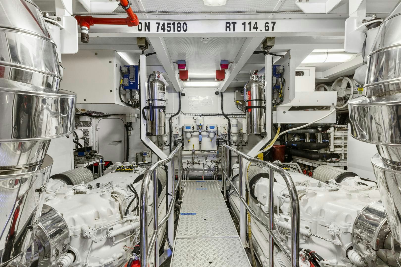 a room with machinery aboard LOVE N LIFE Yacht for Sale