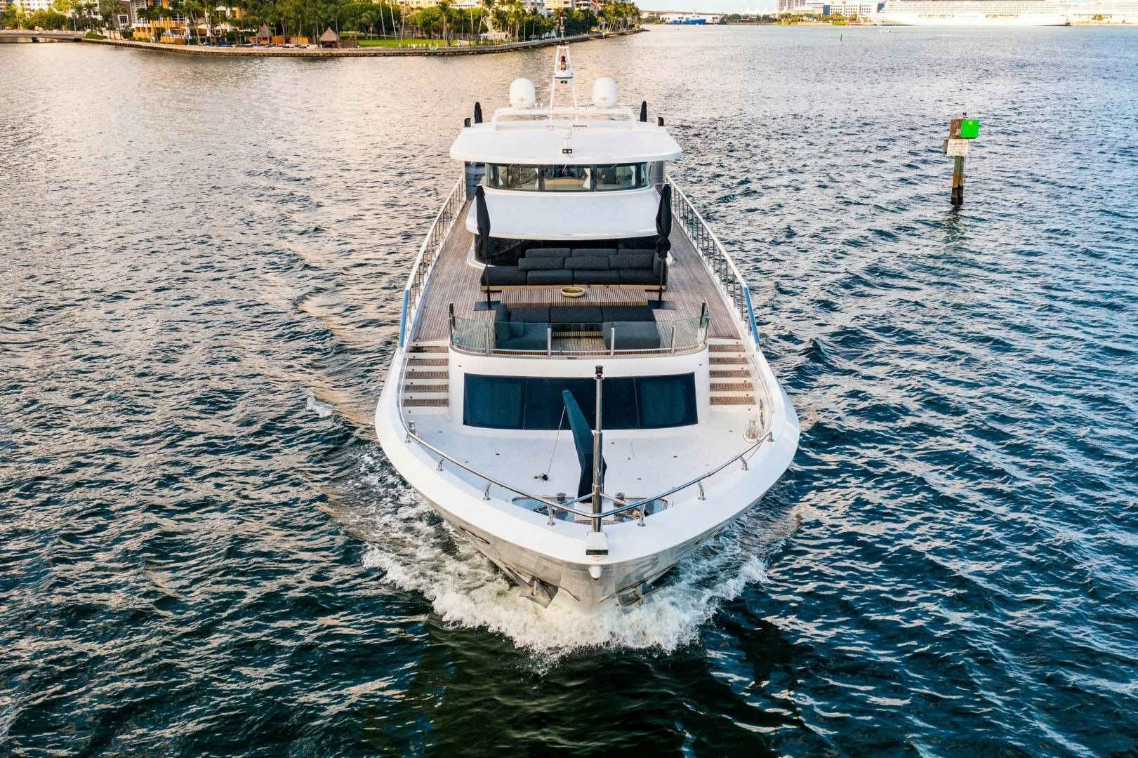 a boat on the water aboard PRIVILEGE Yacht for Sale