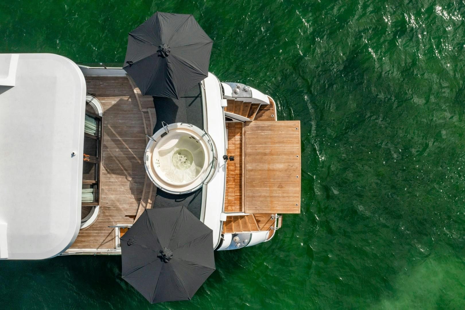a group of boats are parked in the water aboard PRIVILEGE Yacht for Sale