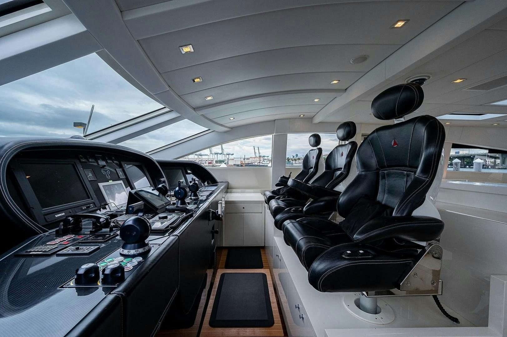 a group of people in a plane aboard CASSINELLA Yacht for Sale