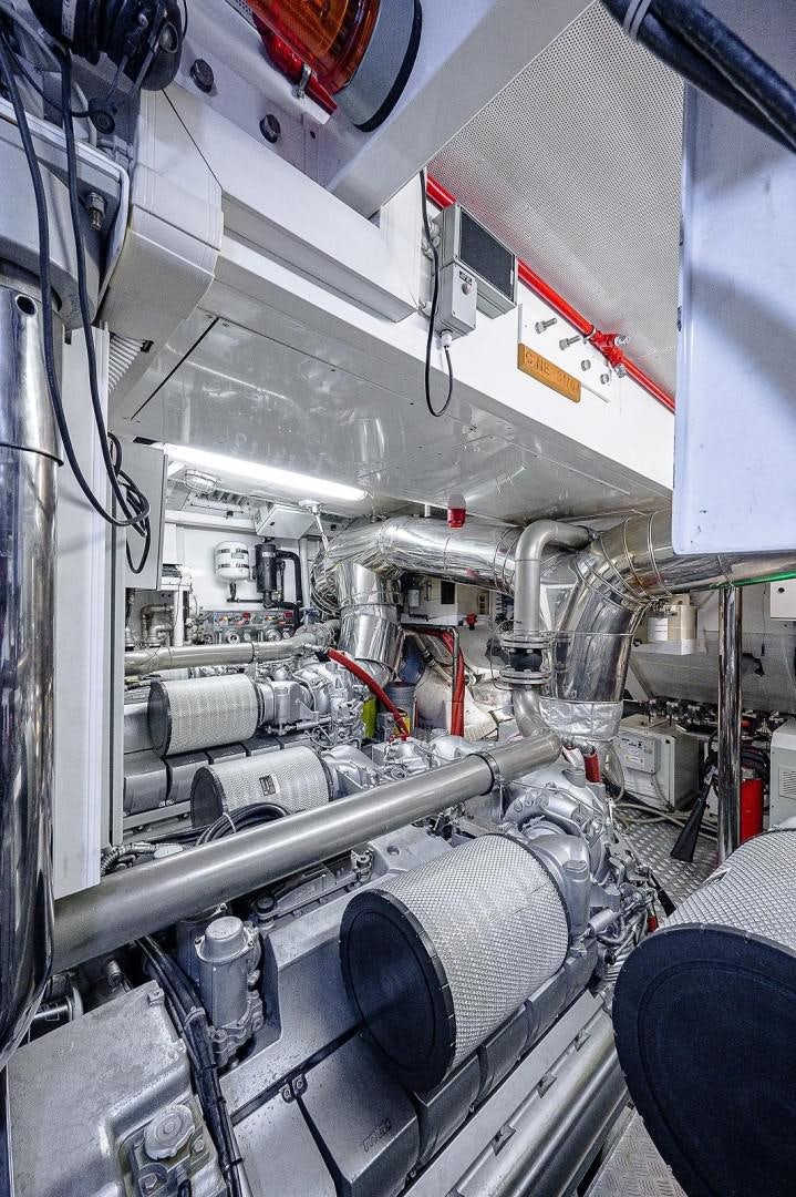 a close-up of a machine aboard CASSINELLA Yacht for Sale