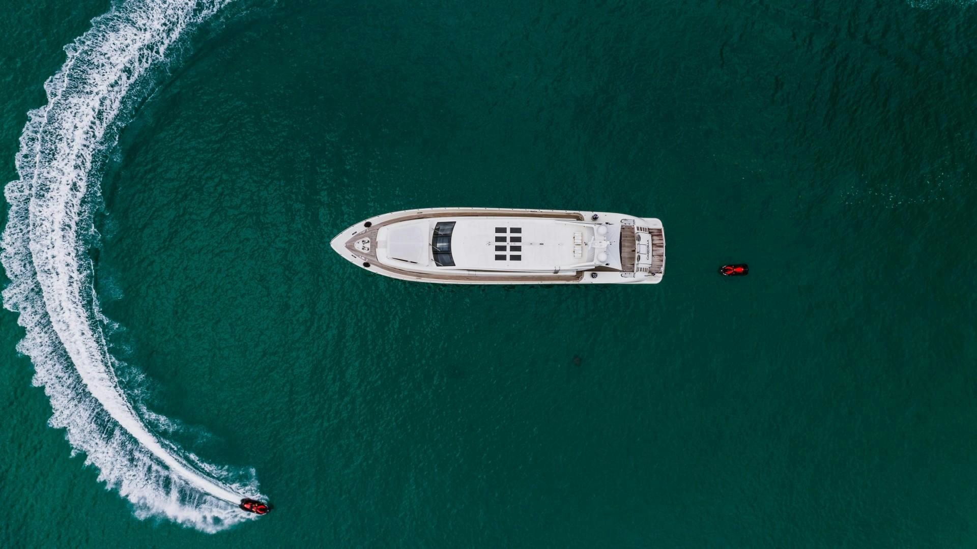 a boat in the water aboard CASSINELLA Yacht for Sale