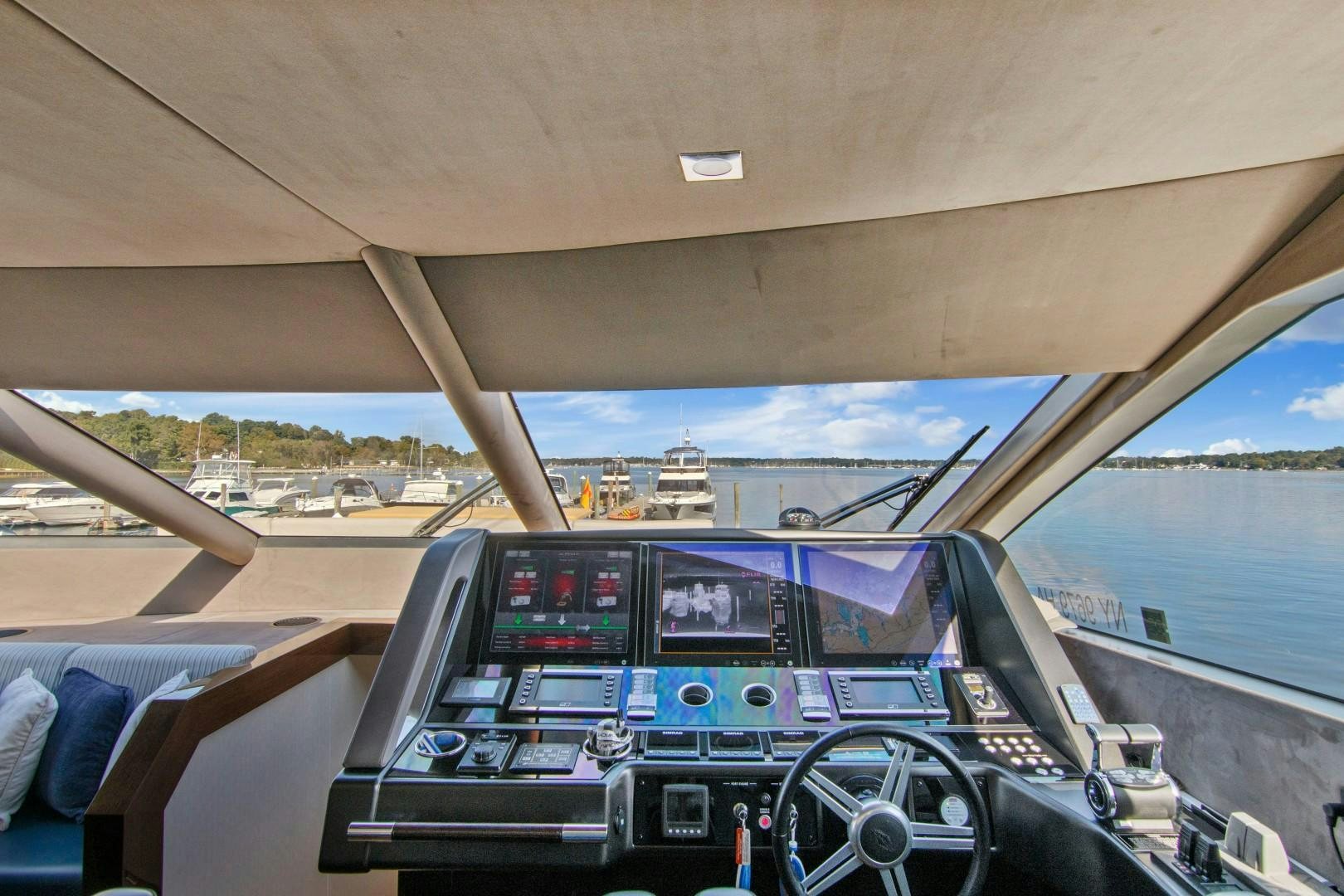 the cockpit of a plane aboard GOLDEN OURS Yacht for Sale