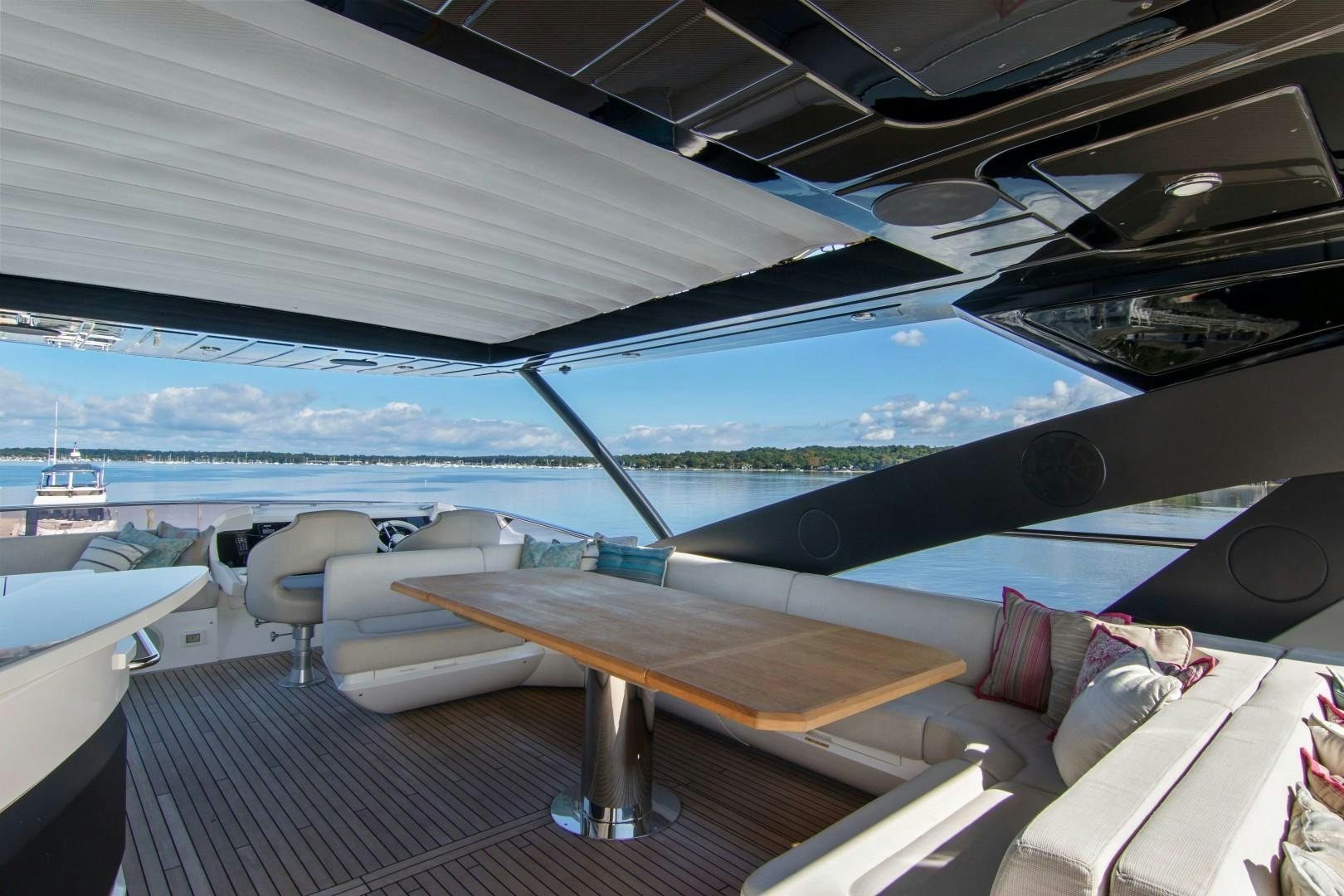 a view of the ocean from inside a boat aboard GOLDEN OURS Yacht for Sale