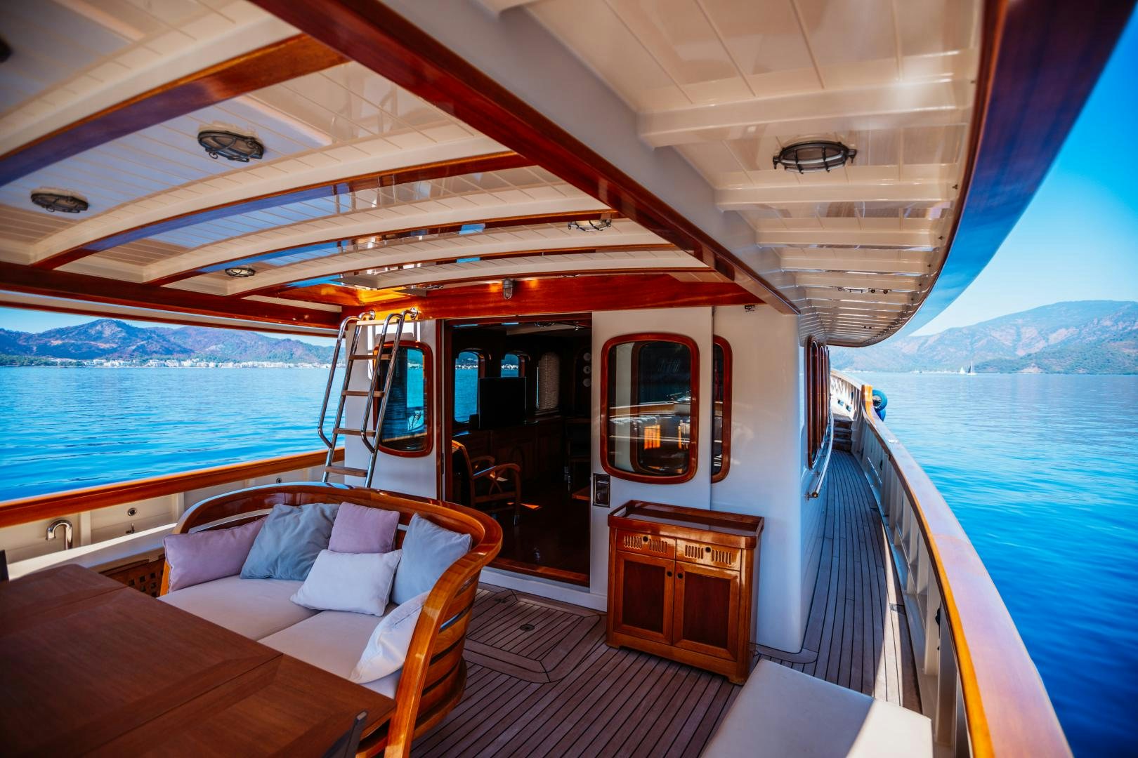 a boat on the water aboard LARIMAR Yacht for Sale