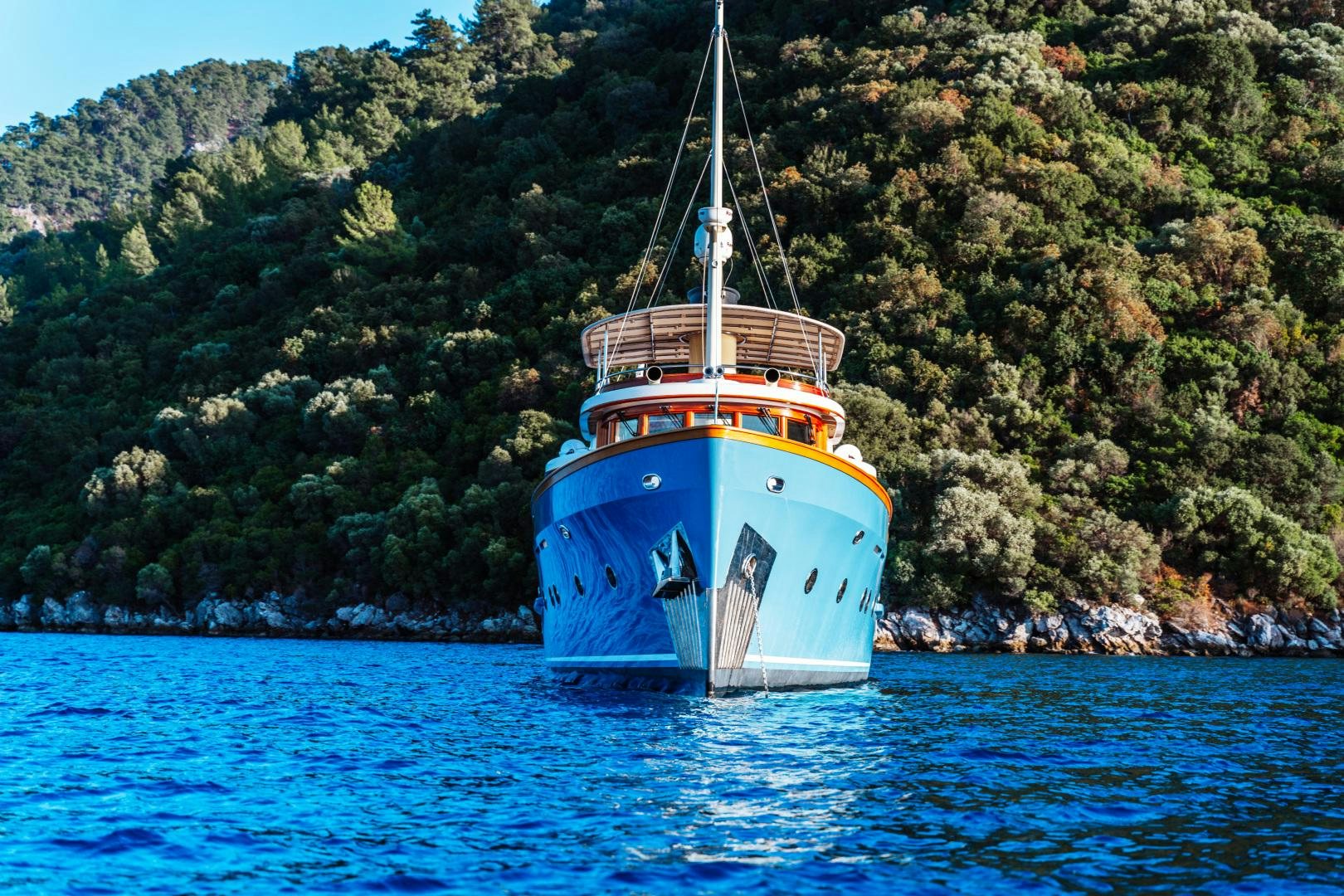 a boat on the water aboard LARIMAR Yacht for Sale