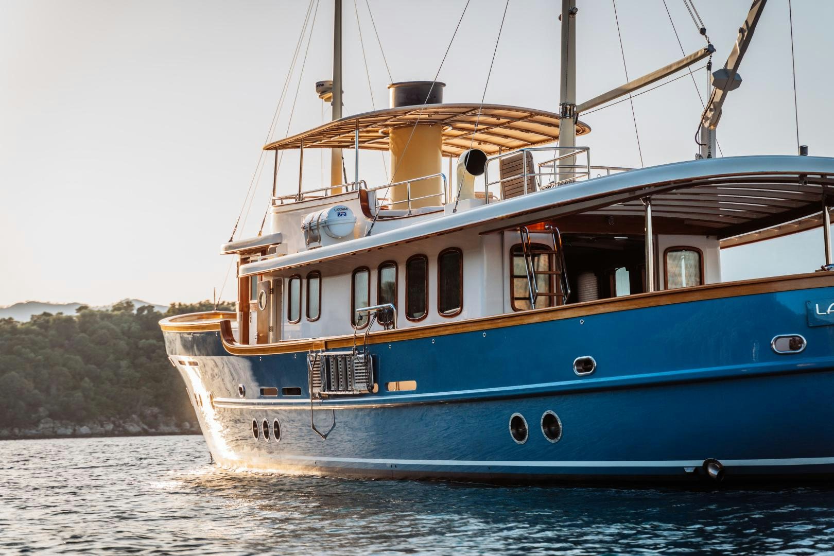 a boat on the water aboard LARIMAR Yacht for Sale