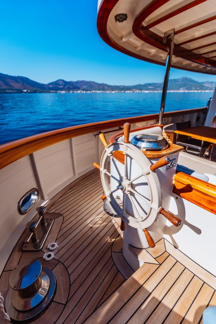 a boat on the water aboard LARIMAR Yacht for Sale