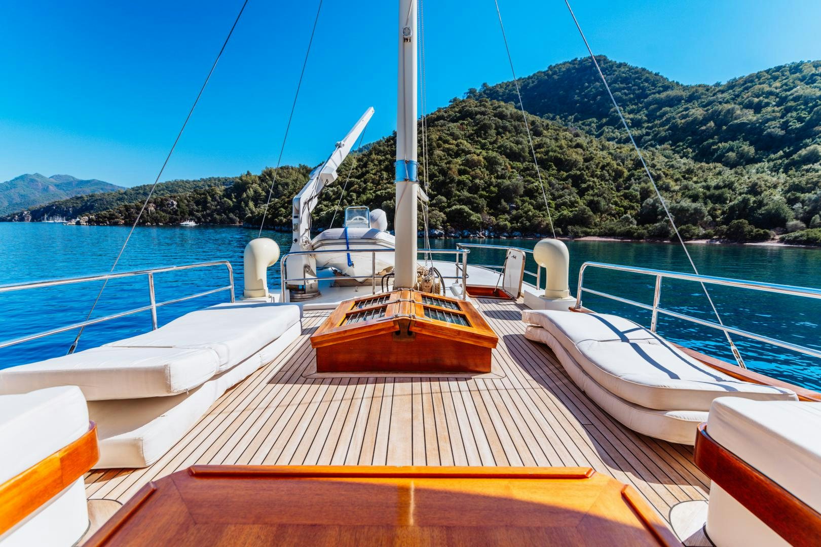 a boat on the water aboard LARIMAR Yacht for Sale