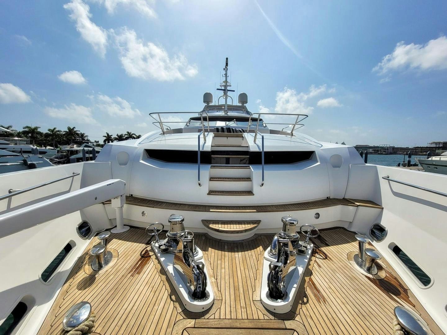 a boat on a deck aboard ACACIA Yacht for Sale