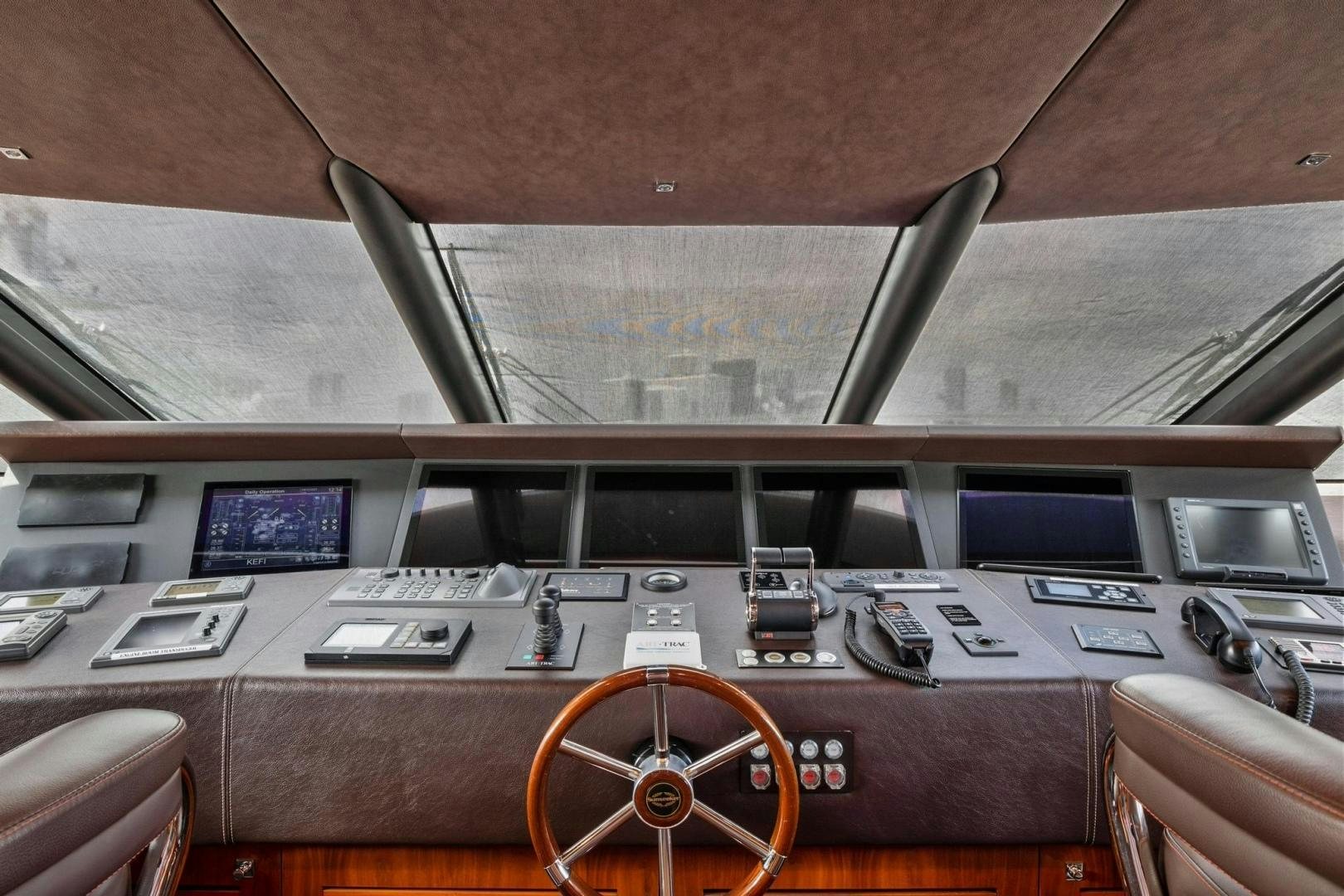 inside of a vehicle aboard ACACIA Yacht for Sale