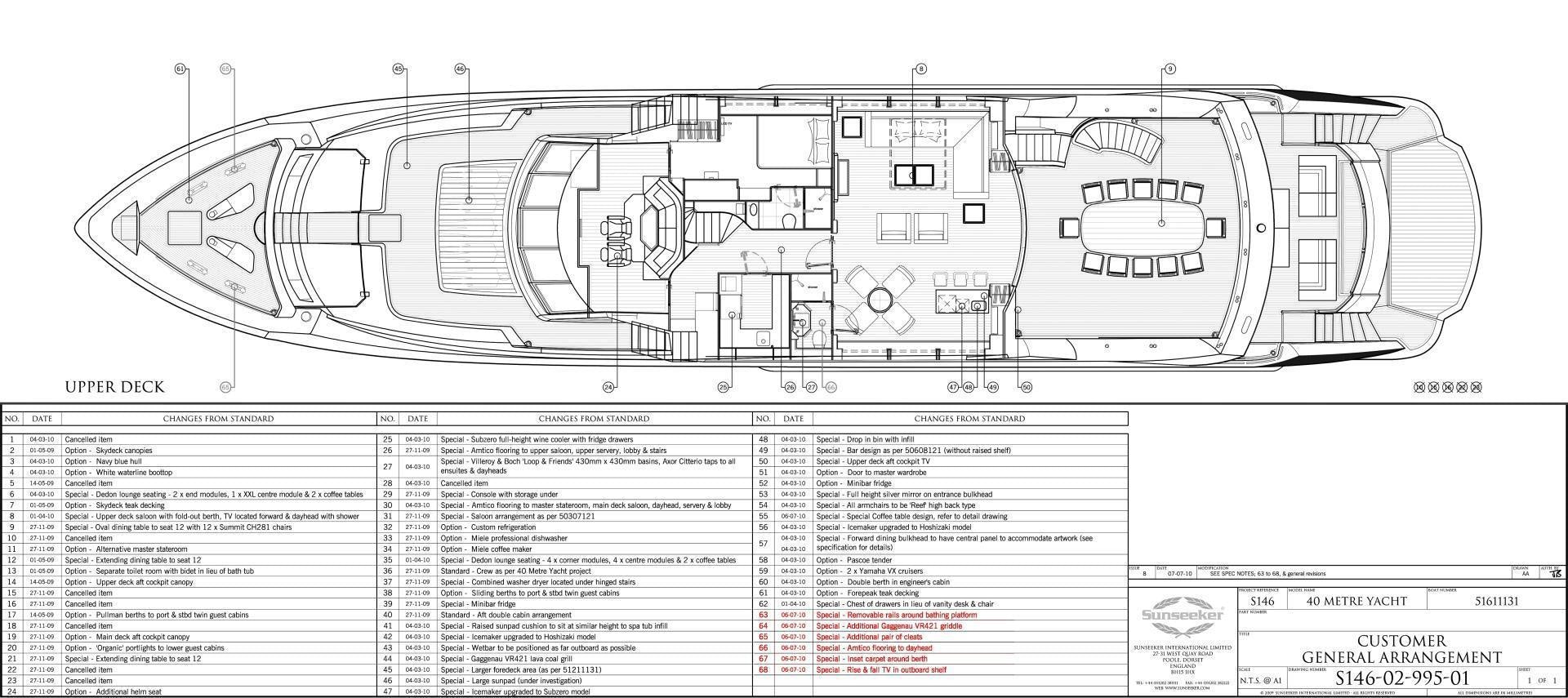 diagram, engineering drawing aboard ACACIA Yacht for Sale