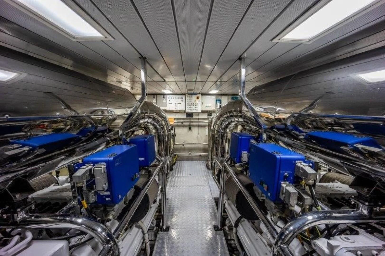 a room with many machines aboard NYHAVEN Yacht for Sale