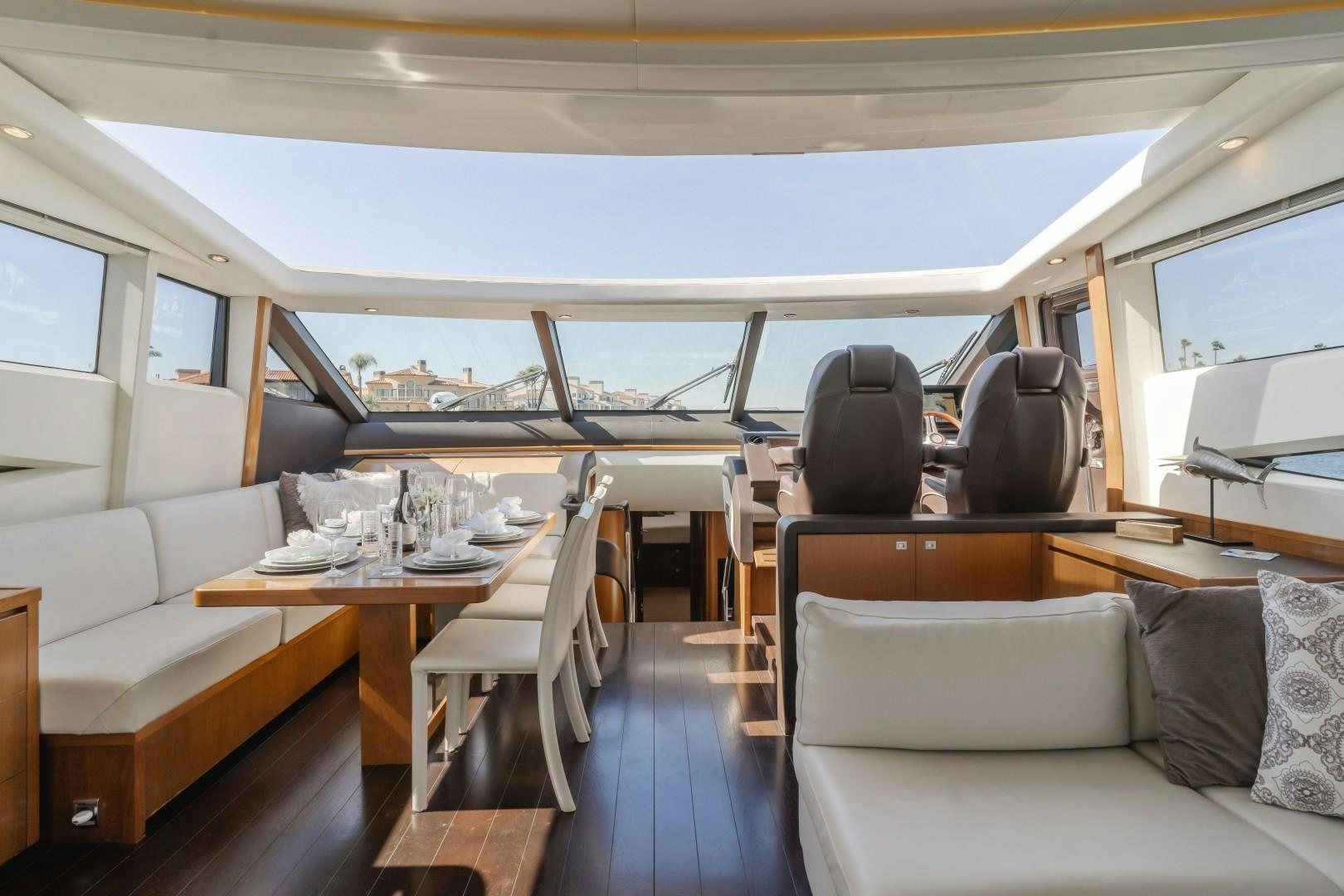 inside of a train aboard KOINONIA Yacht for Sale