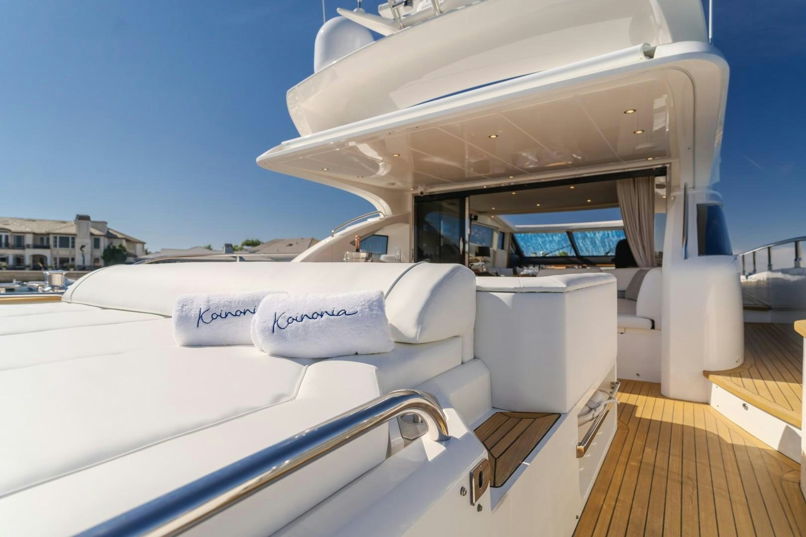 a boat on the water aboard KOINONIA Yacht for Sale