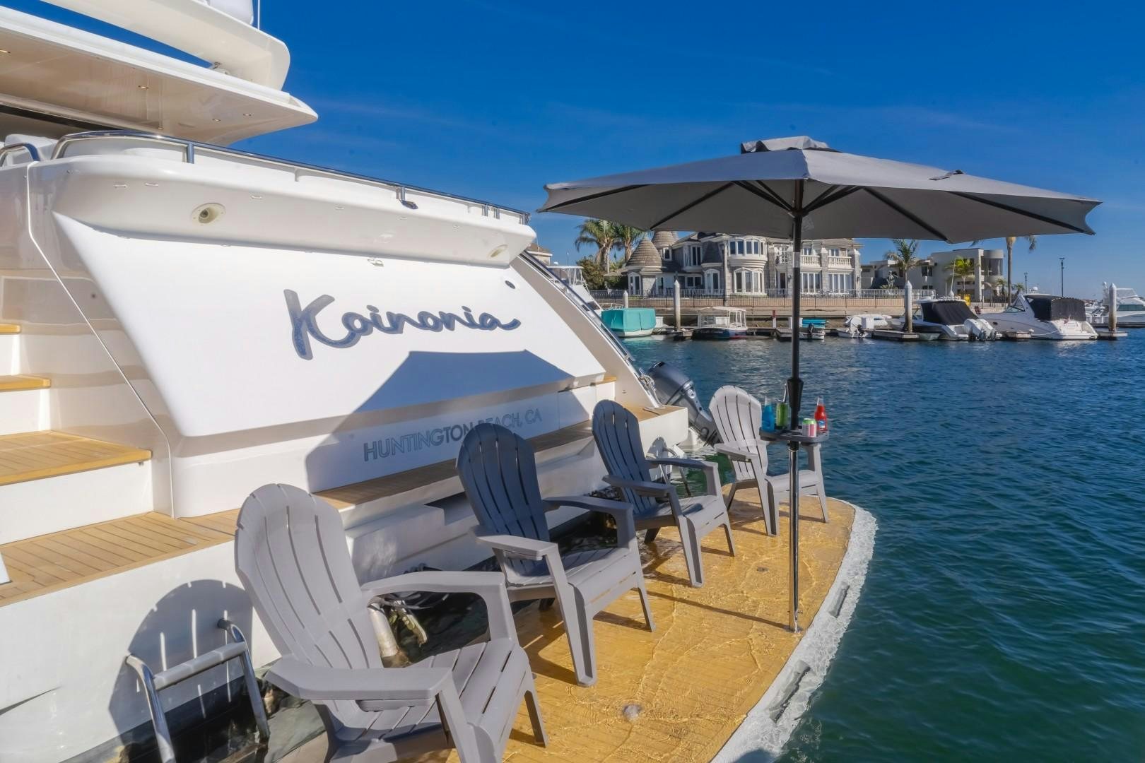 a boat on the water aboard KOINONIA Yacht for Sale