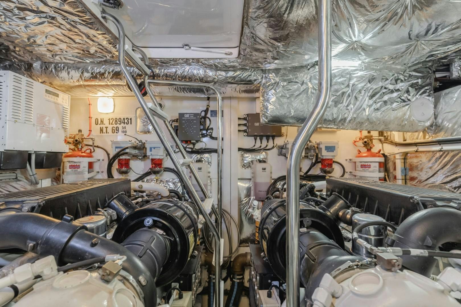 a room with machinery aboard KOINONIA Yacht for Sale