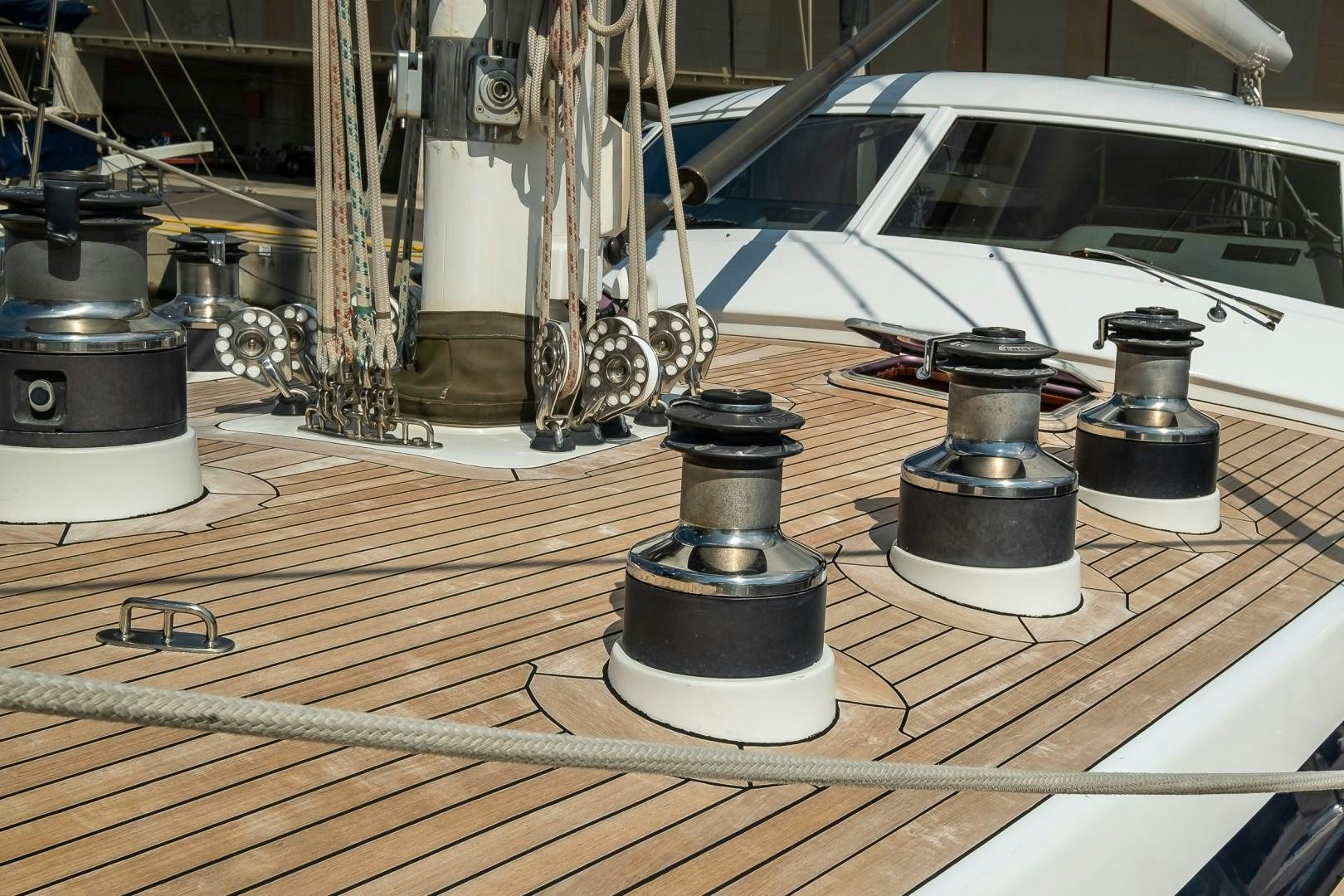 a machine on the counter aboard ARQUIMEDES Yacht for Sale