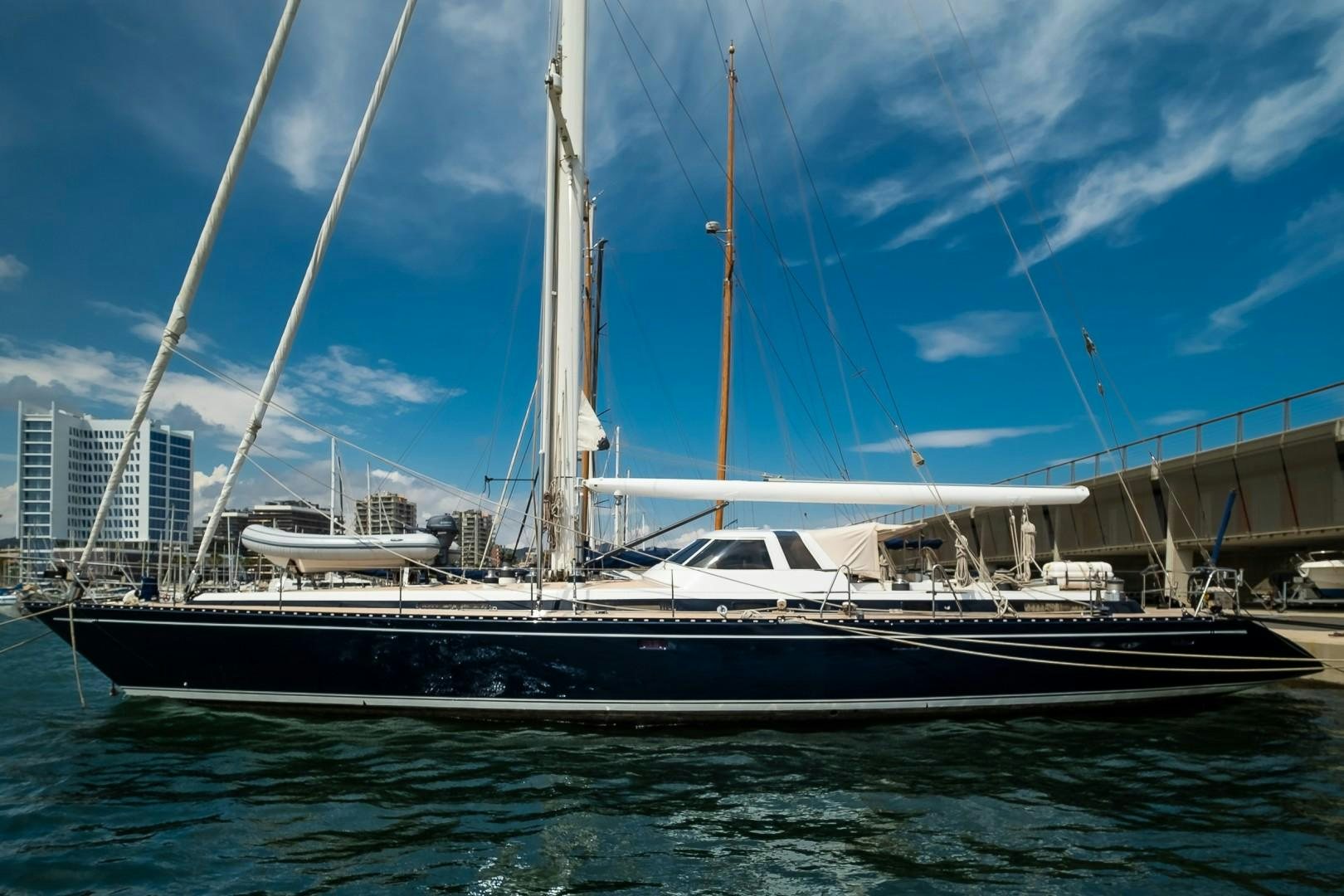 a boat on the water aboard ARQUIMEDES Yacht for Sale