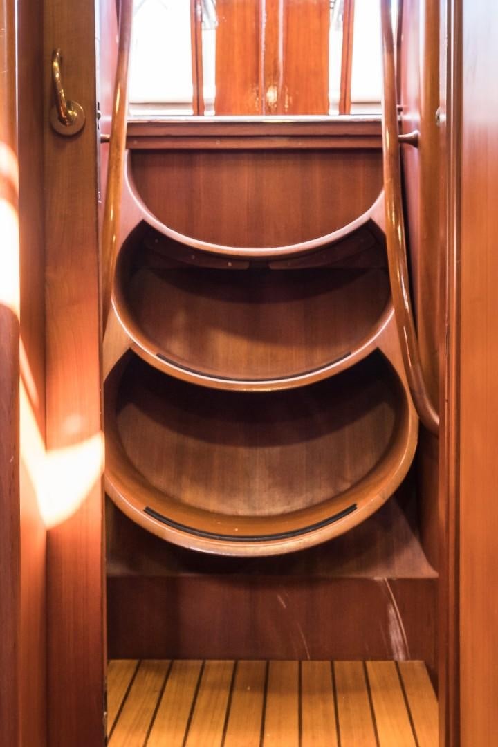 a metal speaker in a room aboard ARQUIMEDES Yacht for Sale