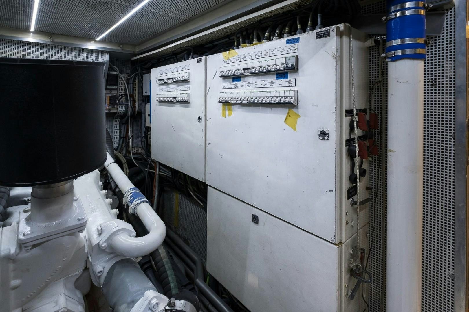 a machine with wires aboard ARQUIMEDES Yacht for Sale