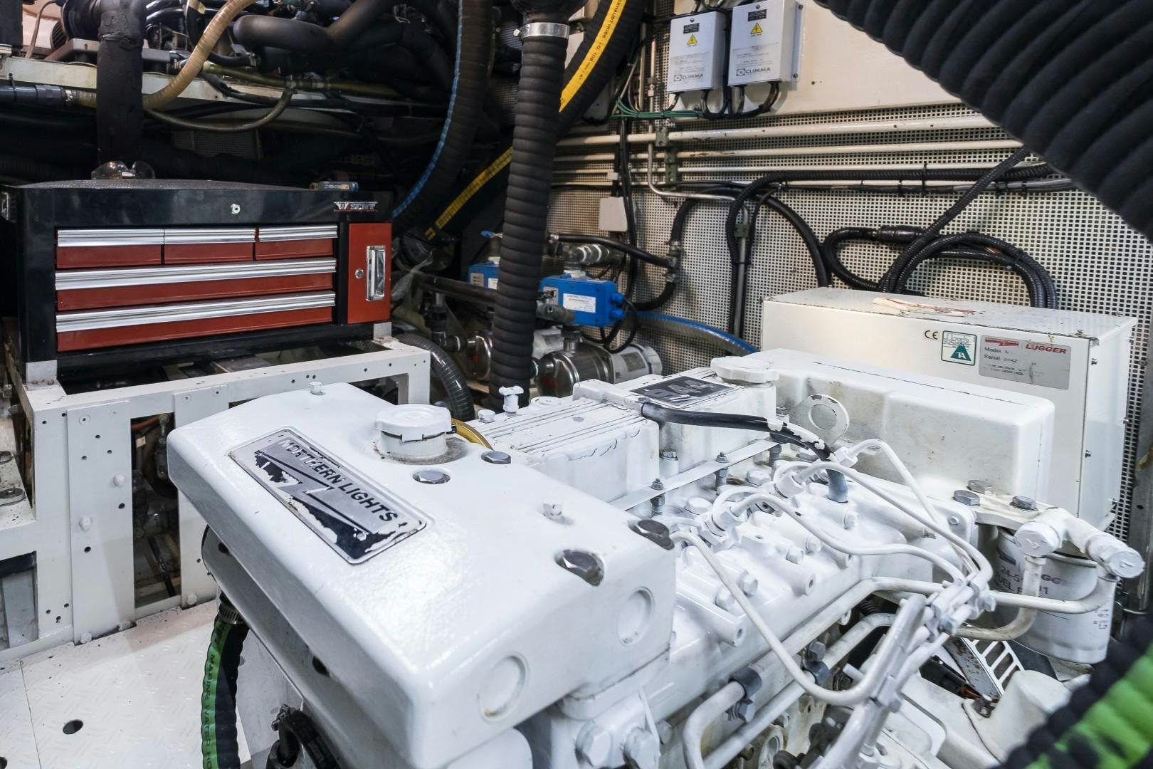 a machine with wires aboard ARQUIMEDES Yacht for Sale