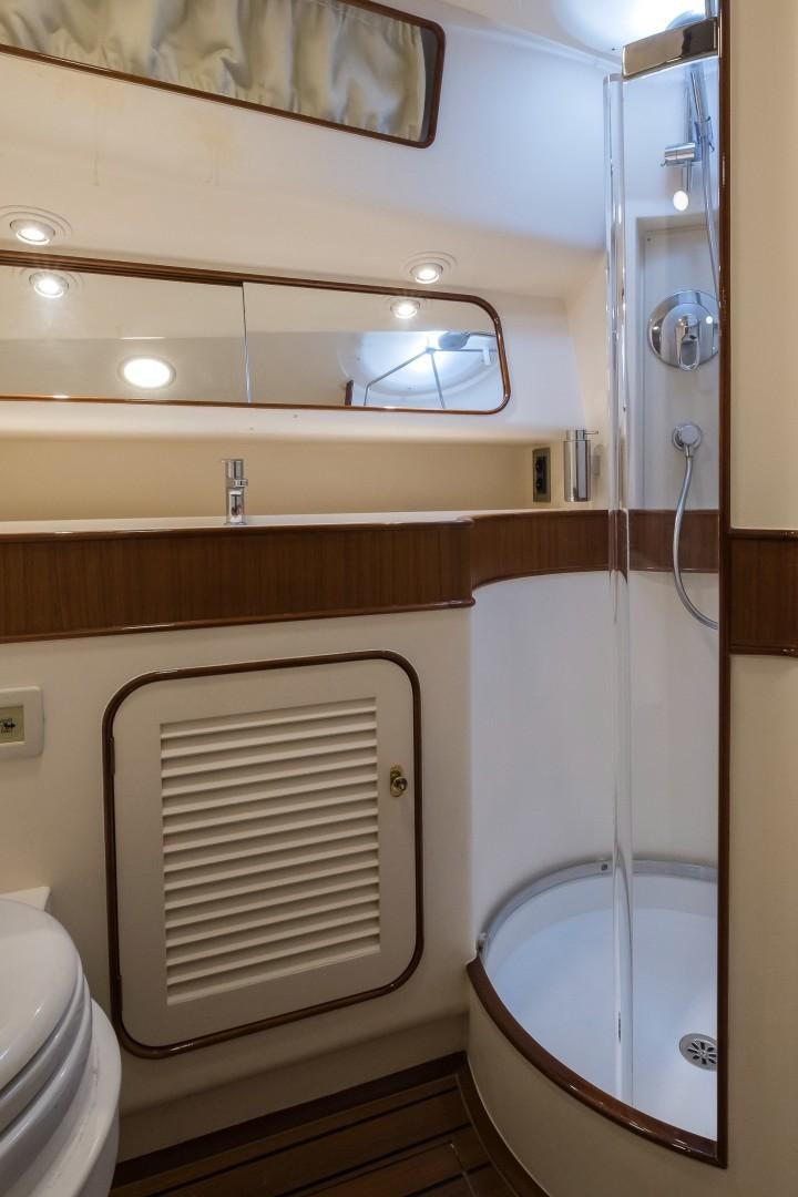 a bathroom with a sink and a toilet aboard ARQUIMEDES Yacht for Sale
