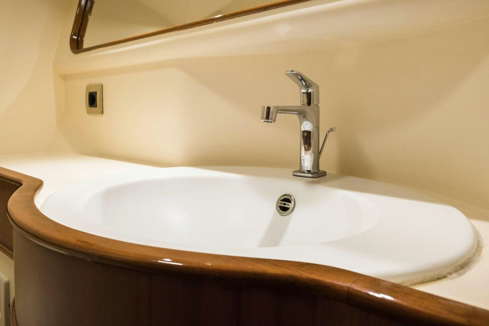 a sink with a faucet aboard ARQUIMEDES Yacht for Sale