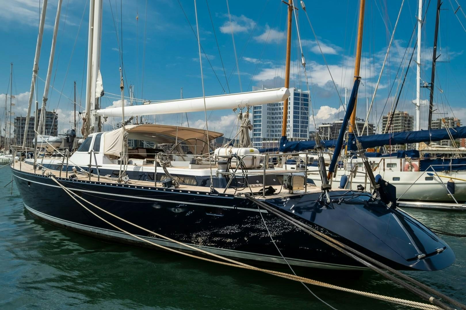 a boat in the water aboard ARQUIMEDES Yacht for Sale