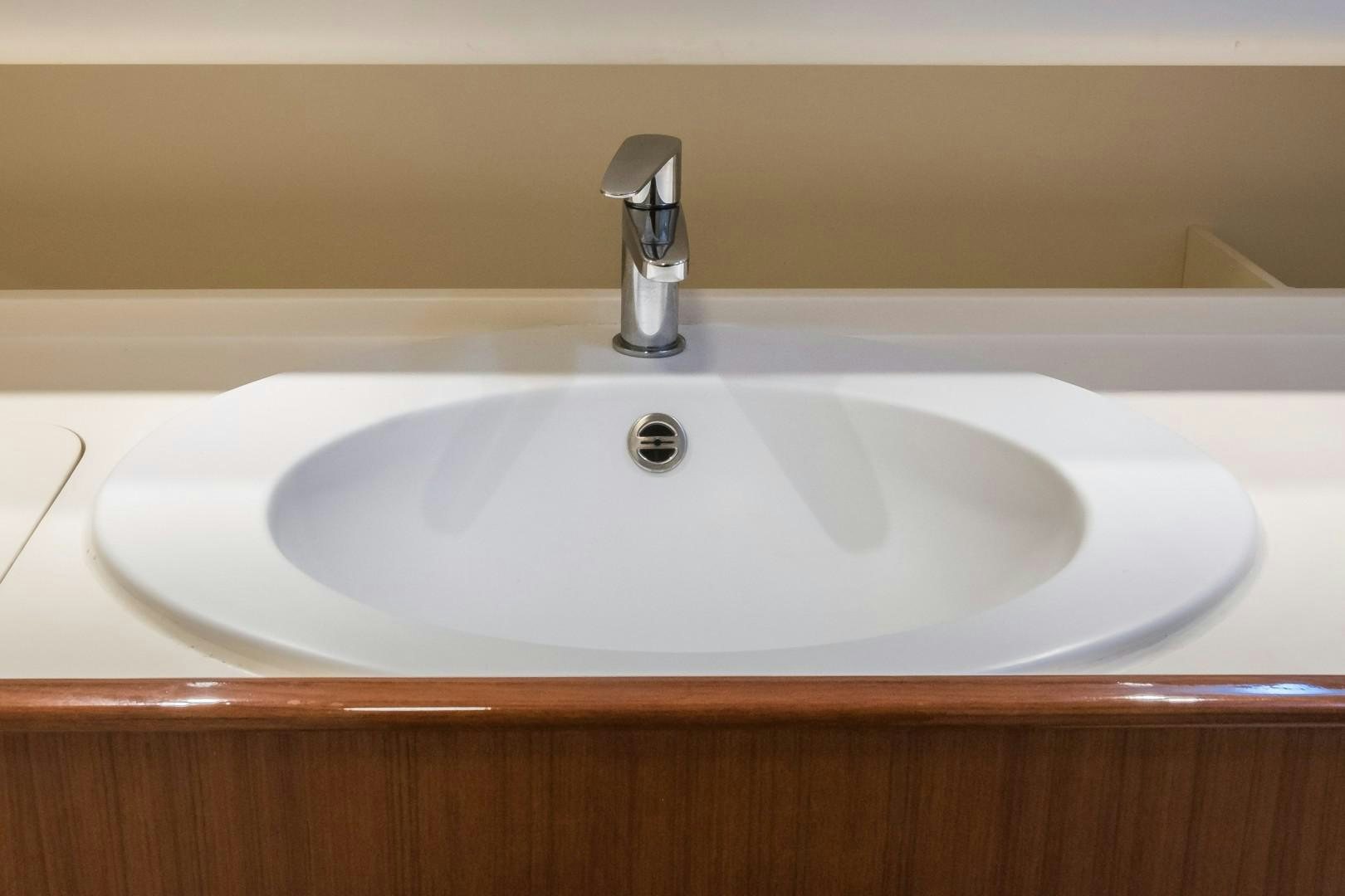 a sink with a faucet aboard ARQUIMEDES Yacht for Sale