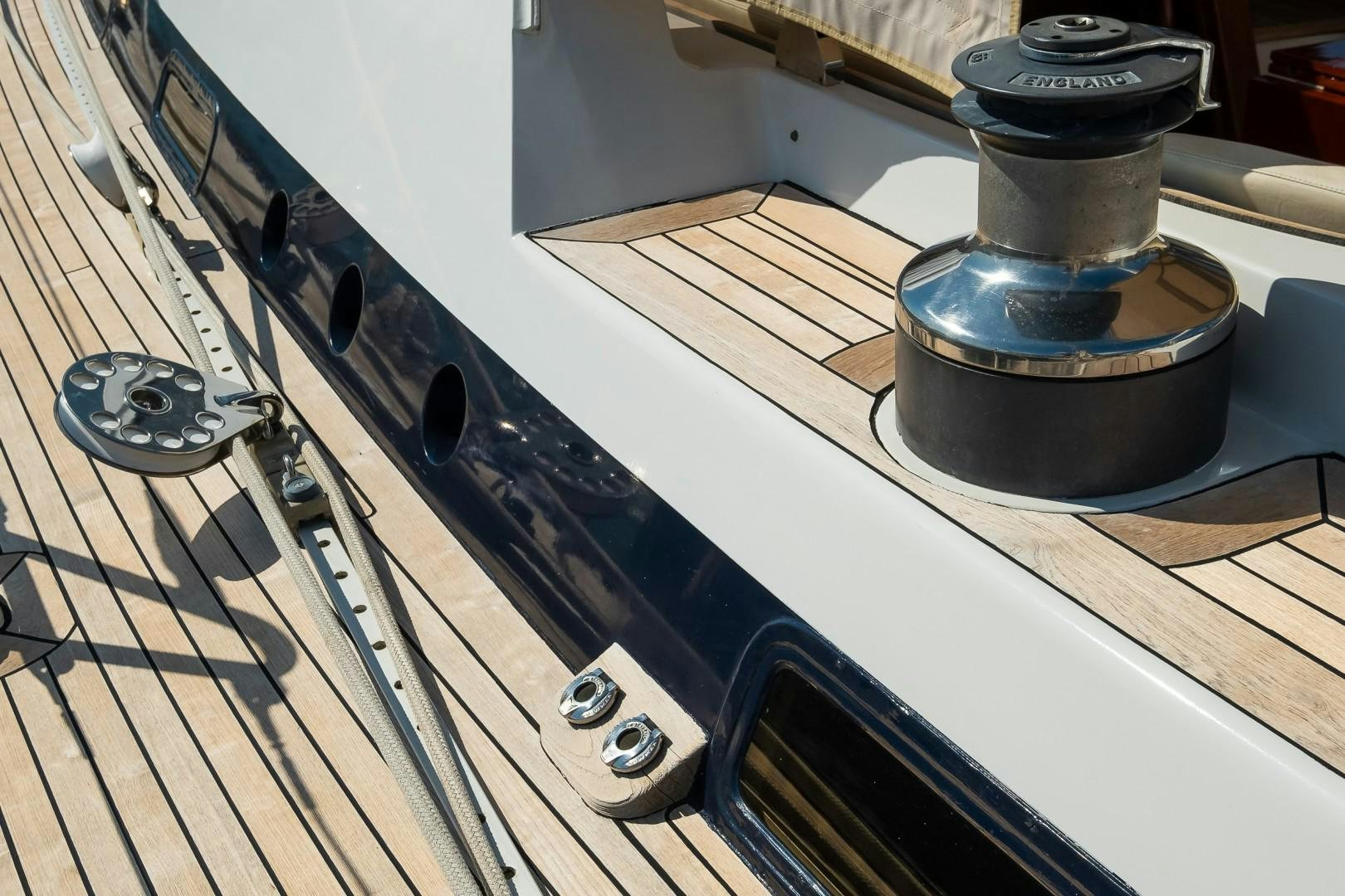 a metal contraption on a table aboard ARQUIMEDES Yacht for Sale
