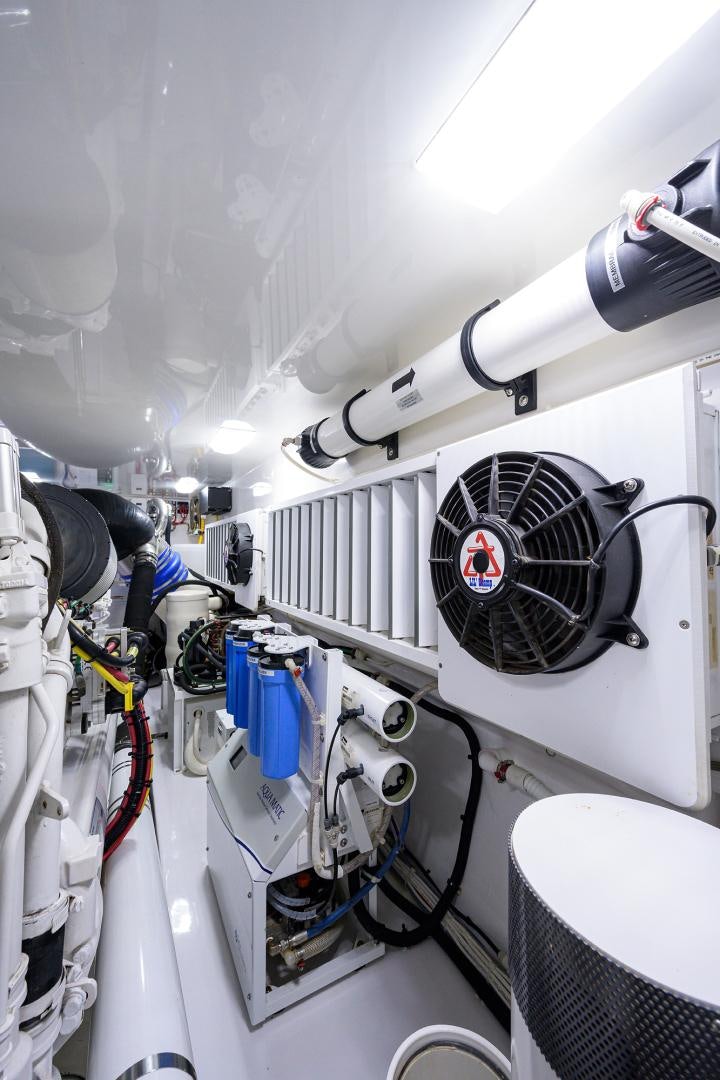 a close-up of a machine aboard Renegade Yacht for Sale