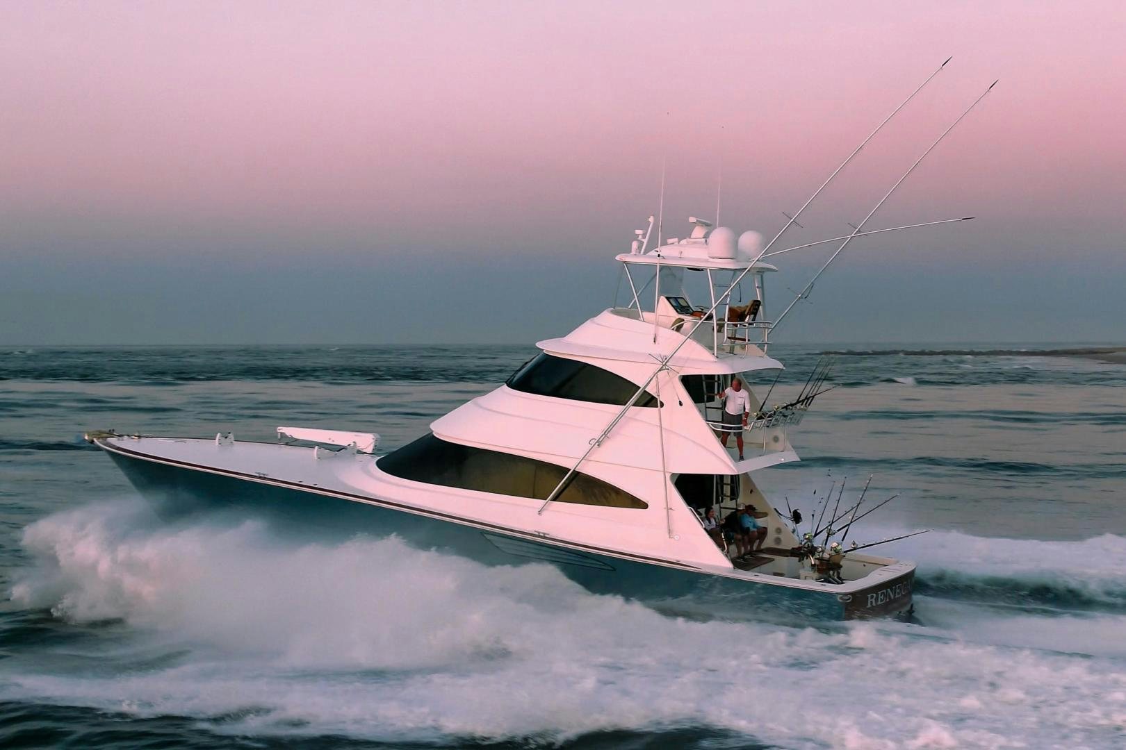 a boat on the water aboard Renegade Yacht for Sale
