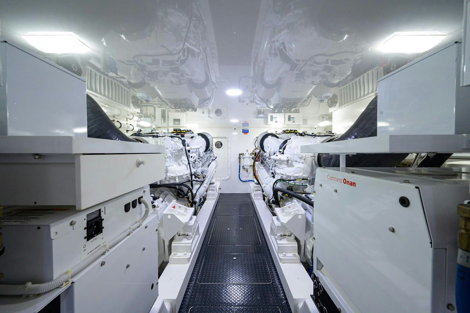 a room with several machines aboard Renegade Yacht for Sale