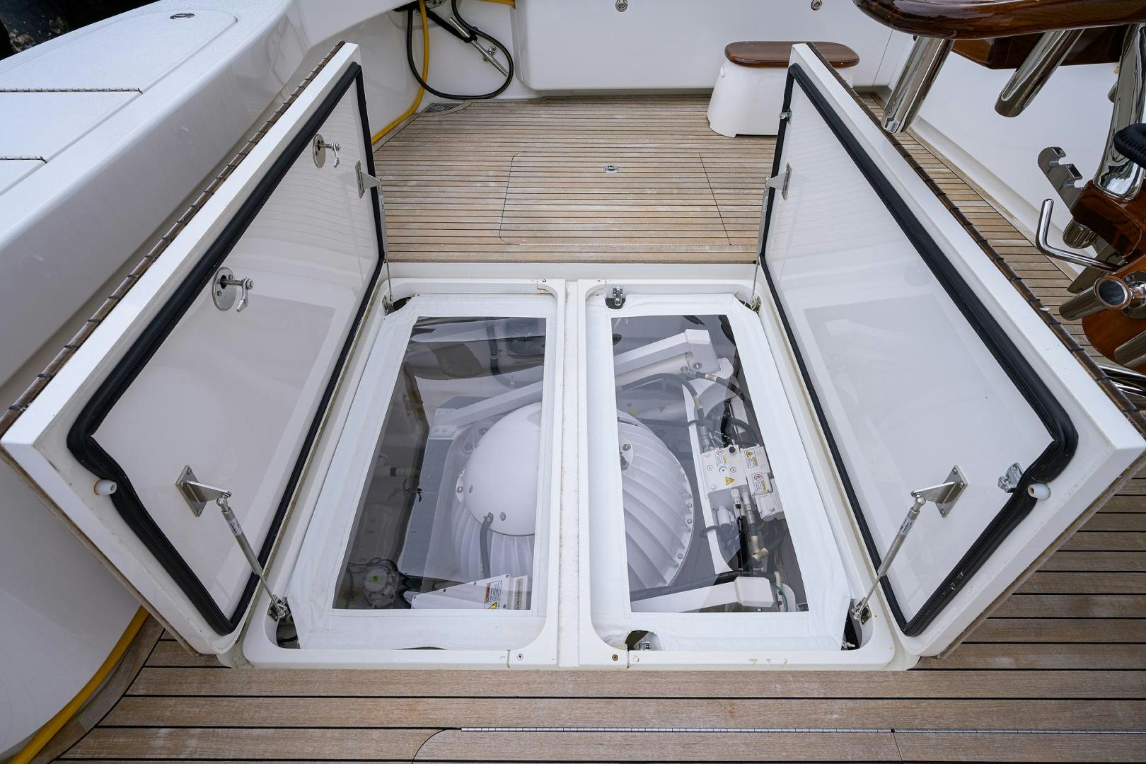 a close-up of a machine aboard Renegade Yacht for Sale