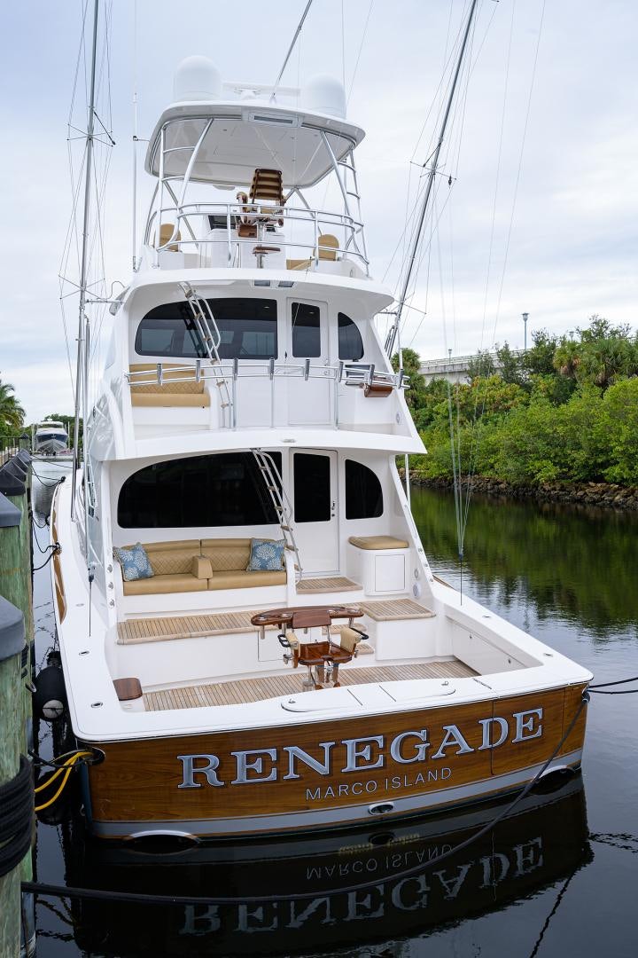 a boat in the water aboard Renegade Yacht for Sale