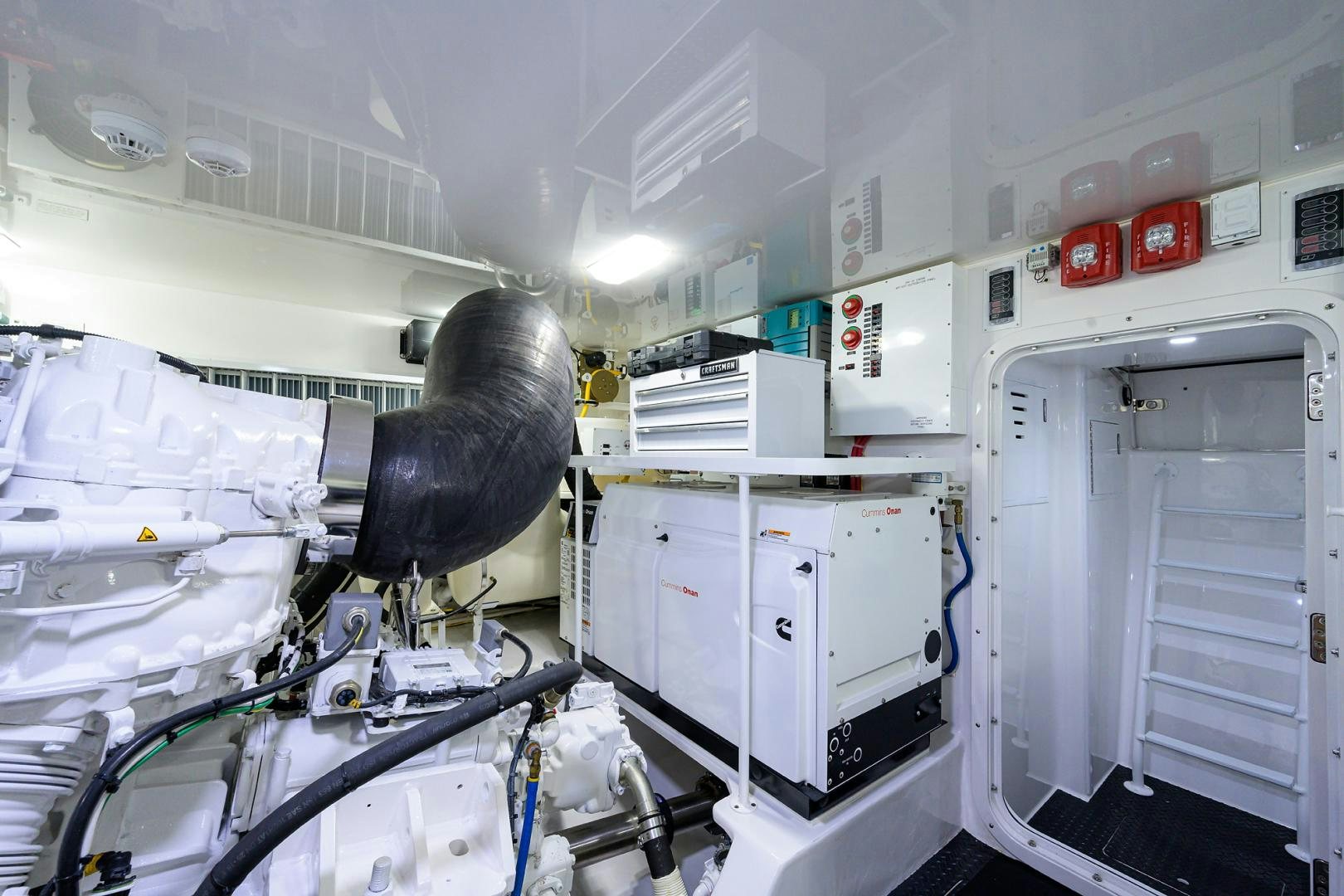 a close-up of a machine aboard Renegade Yacht for Sale