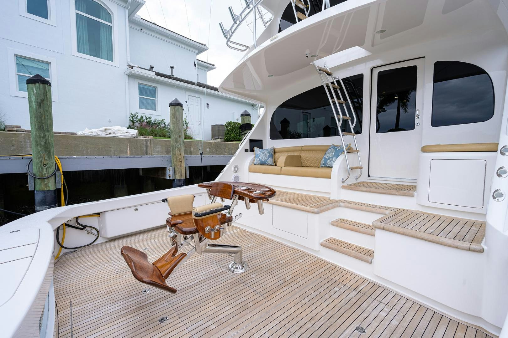 a model of a house aboard Renegade Yacht for Sale