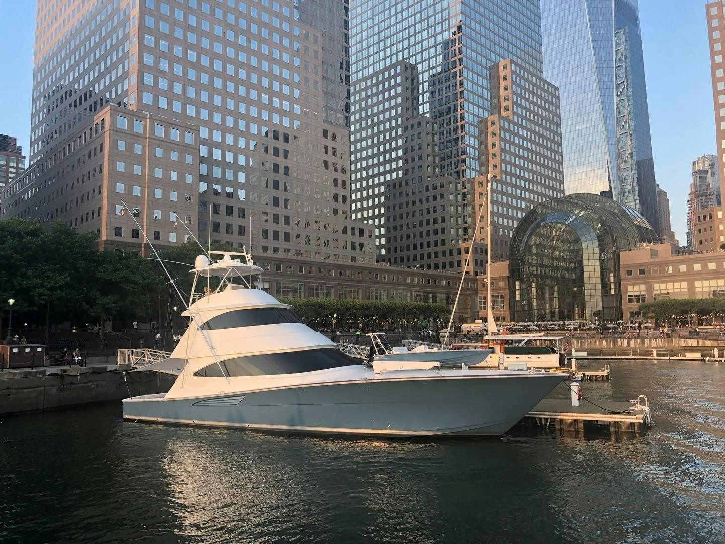 a boat is parked in the water aboard Renegade Yacht for Sale