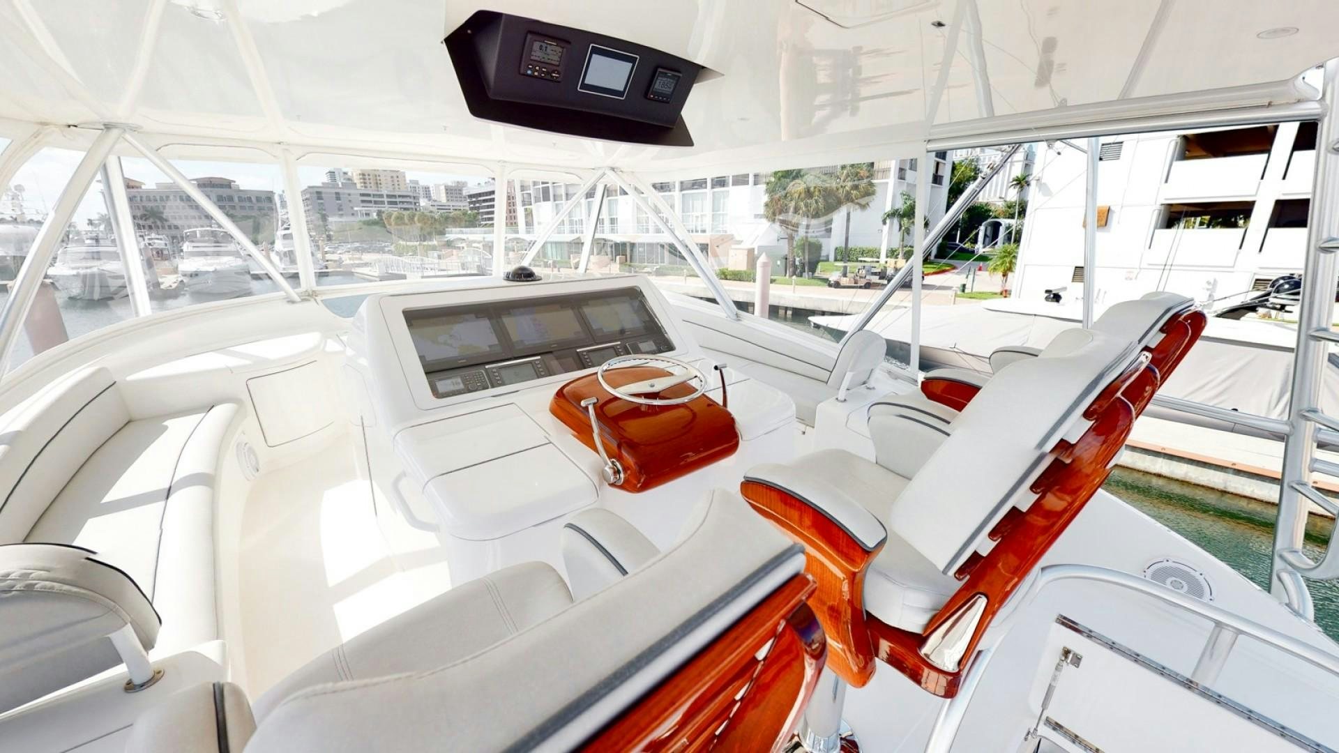 the inside of a car aboard WONDER Yacht for Sale
