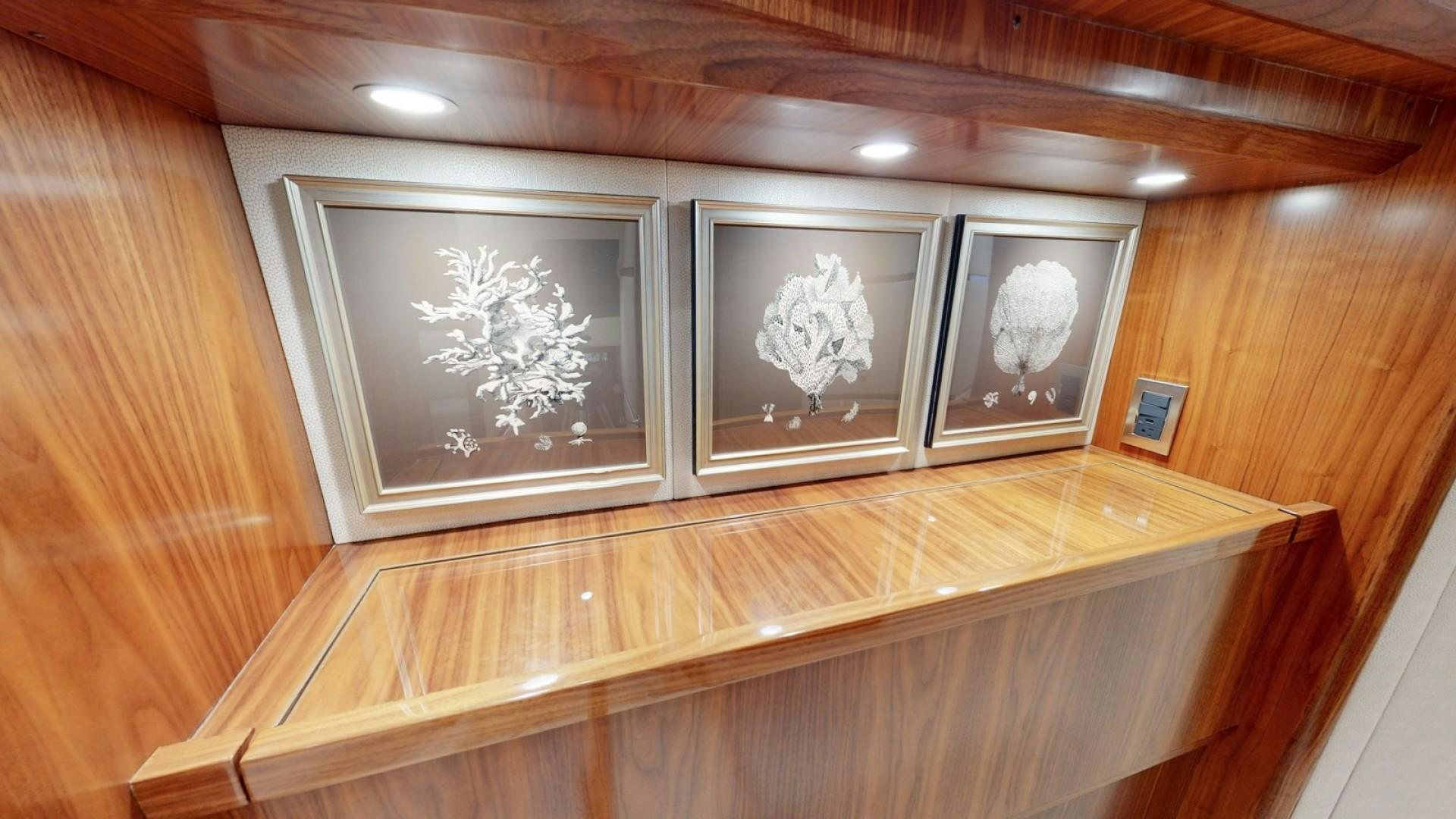 a couple of windows in a room aboard WONDER Yacht for Sale