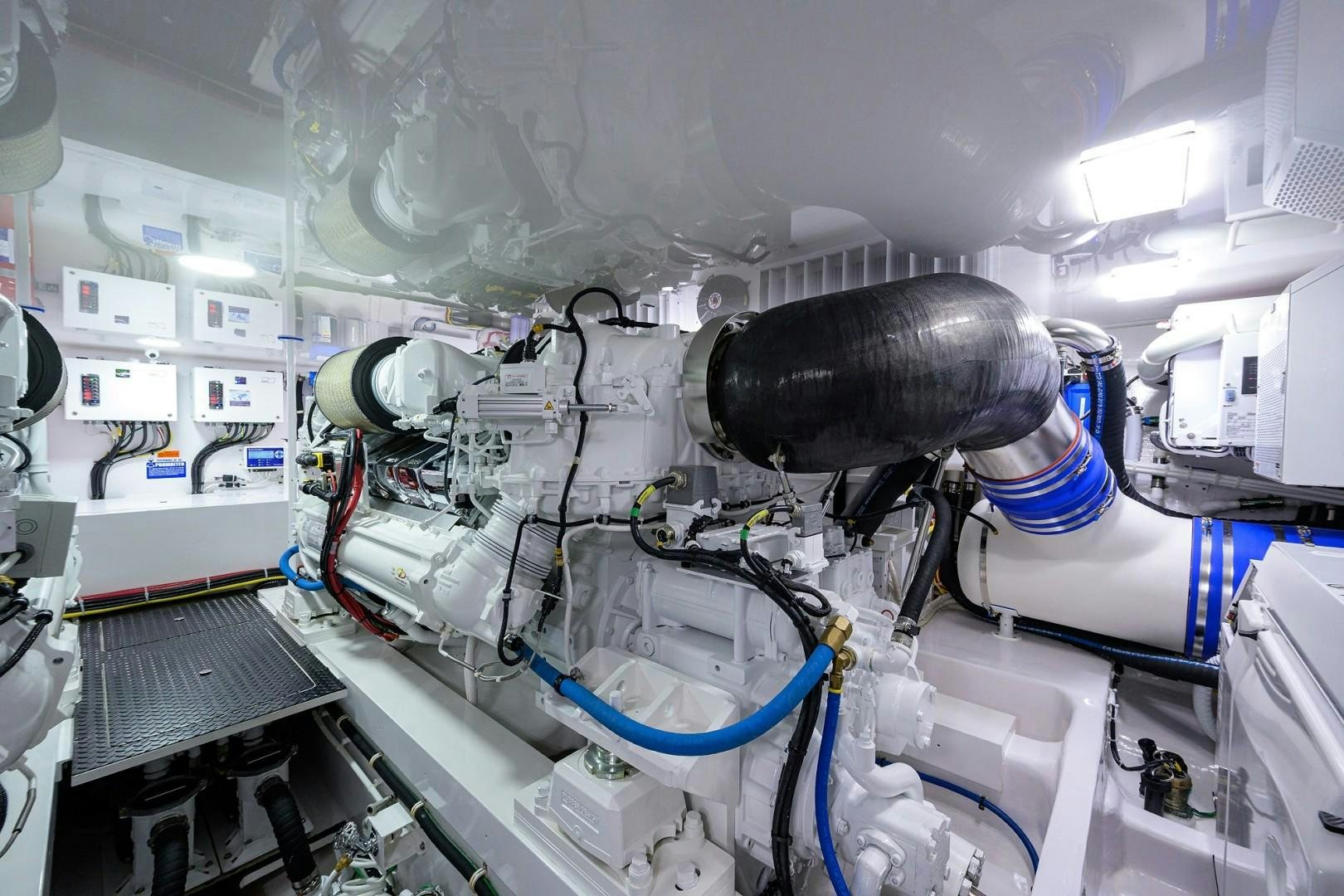 a close-up of a machine aboard REEL CRAZY Yacht for Sale