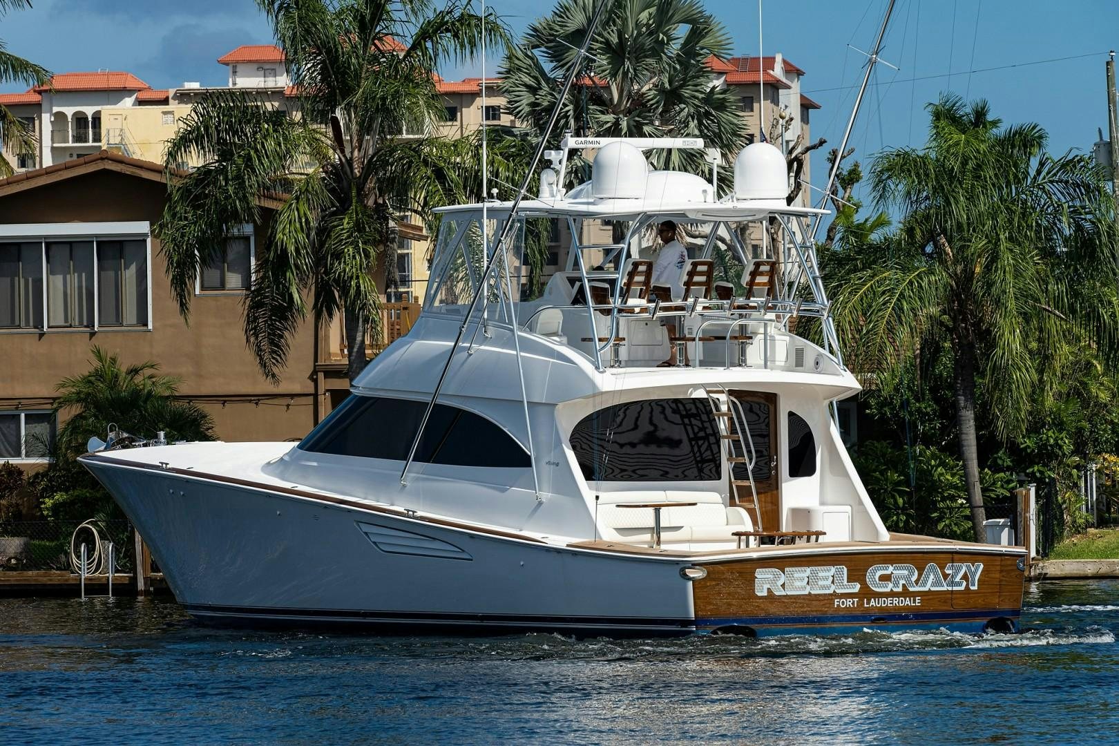 a boat on the water aboard REEL CRAZY Yacht for Sale