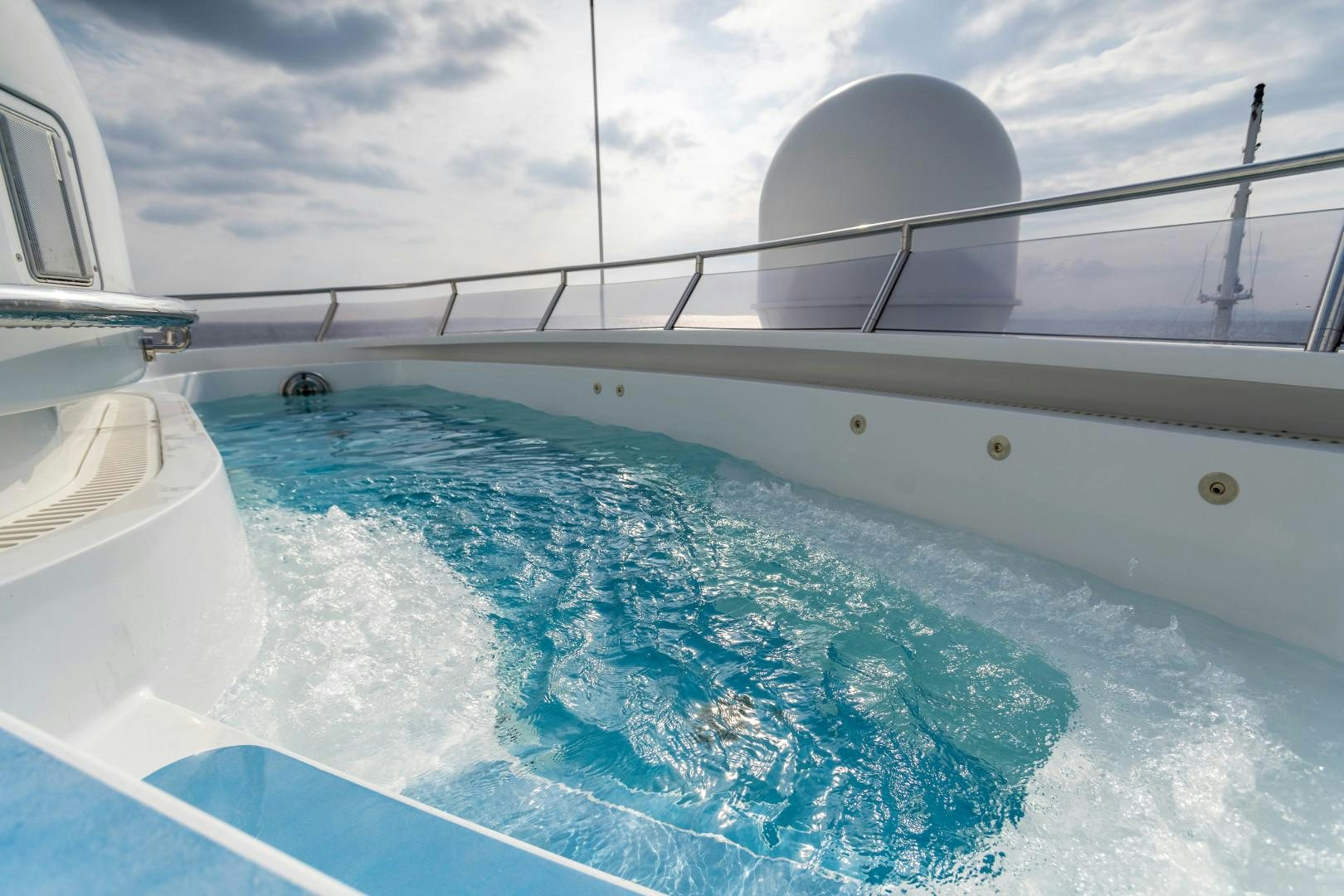 a boat in the water aboard FARIBANA V Yacht for Sale